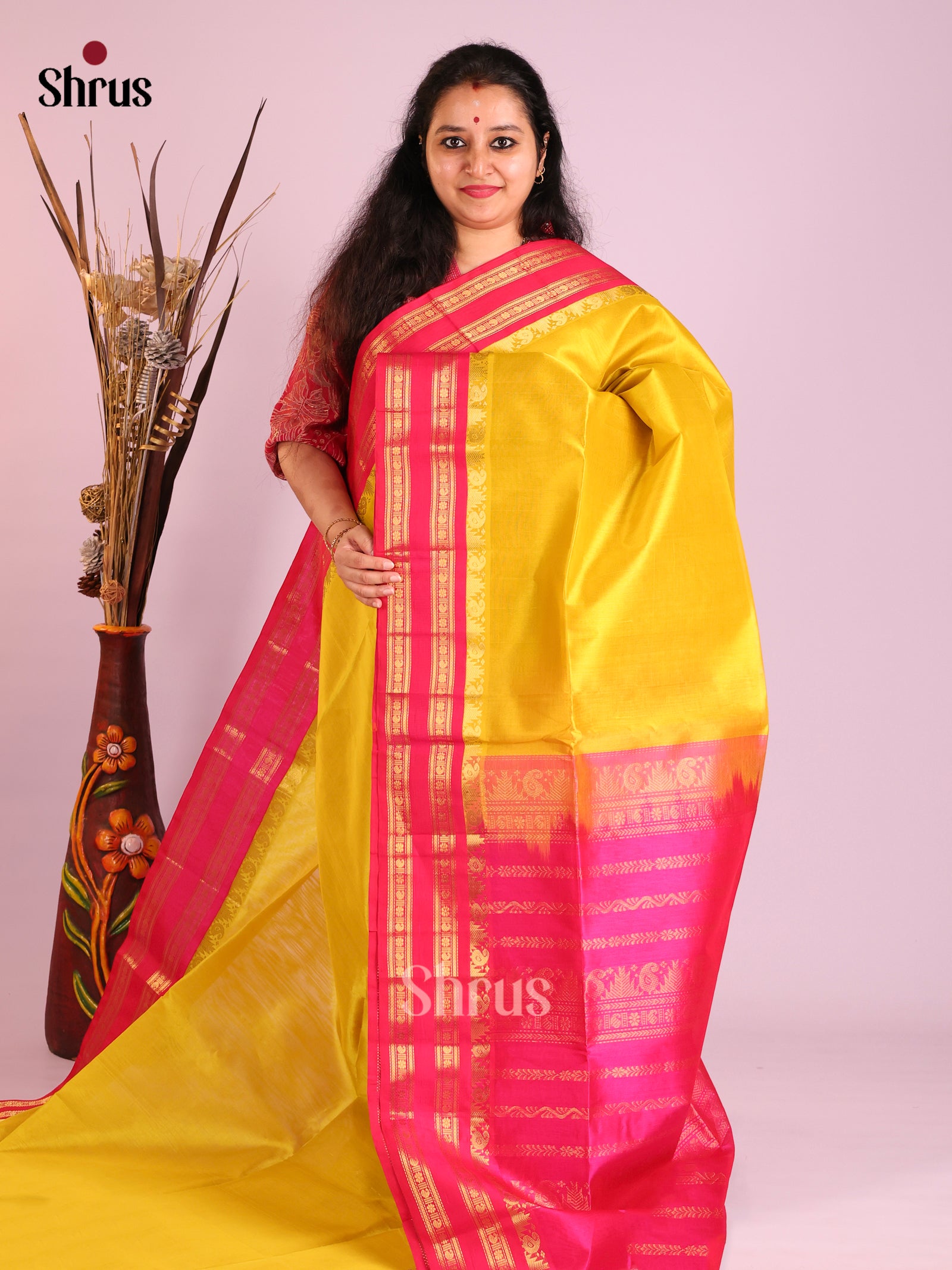 DIS13884 - Korvai-Small border Saree - Shop on Shrus.com
