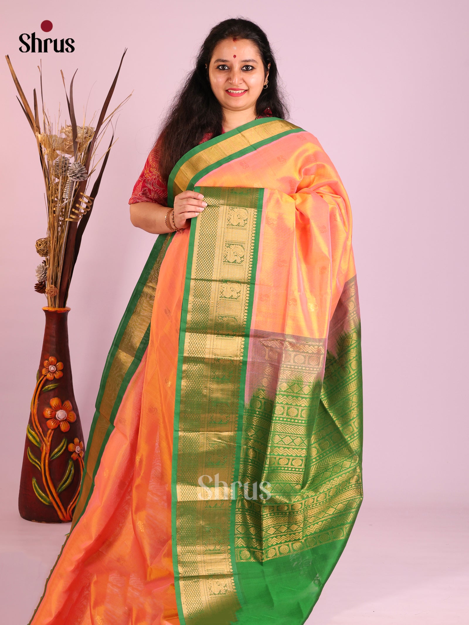DIS13896 - Korvai-Medium border Saree
