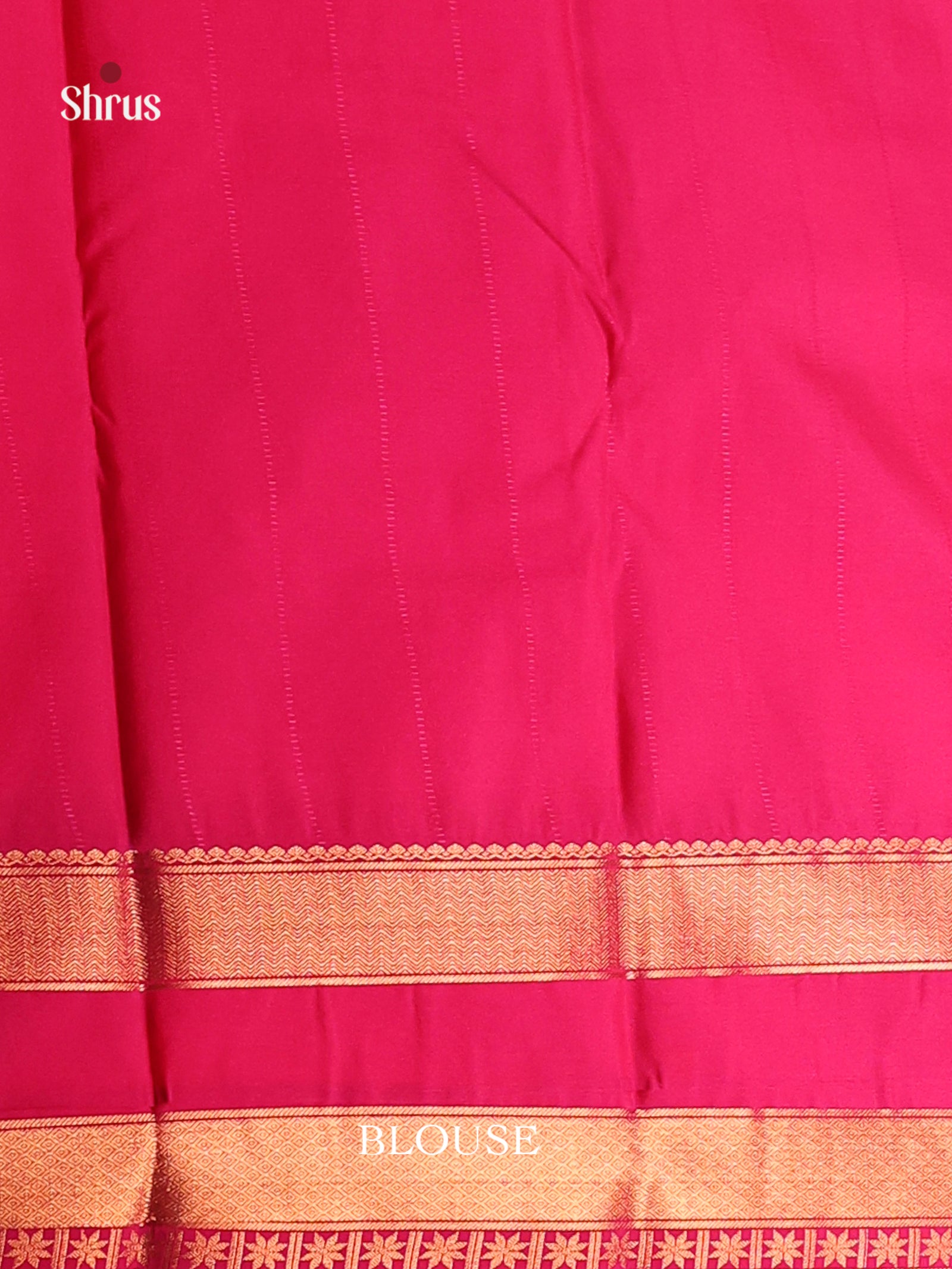 Rani Pink - Semi Kanchipuram Saree - Shop on Shrus.com