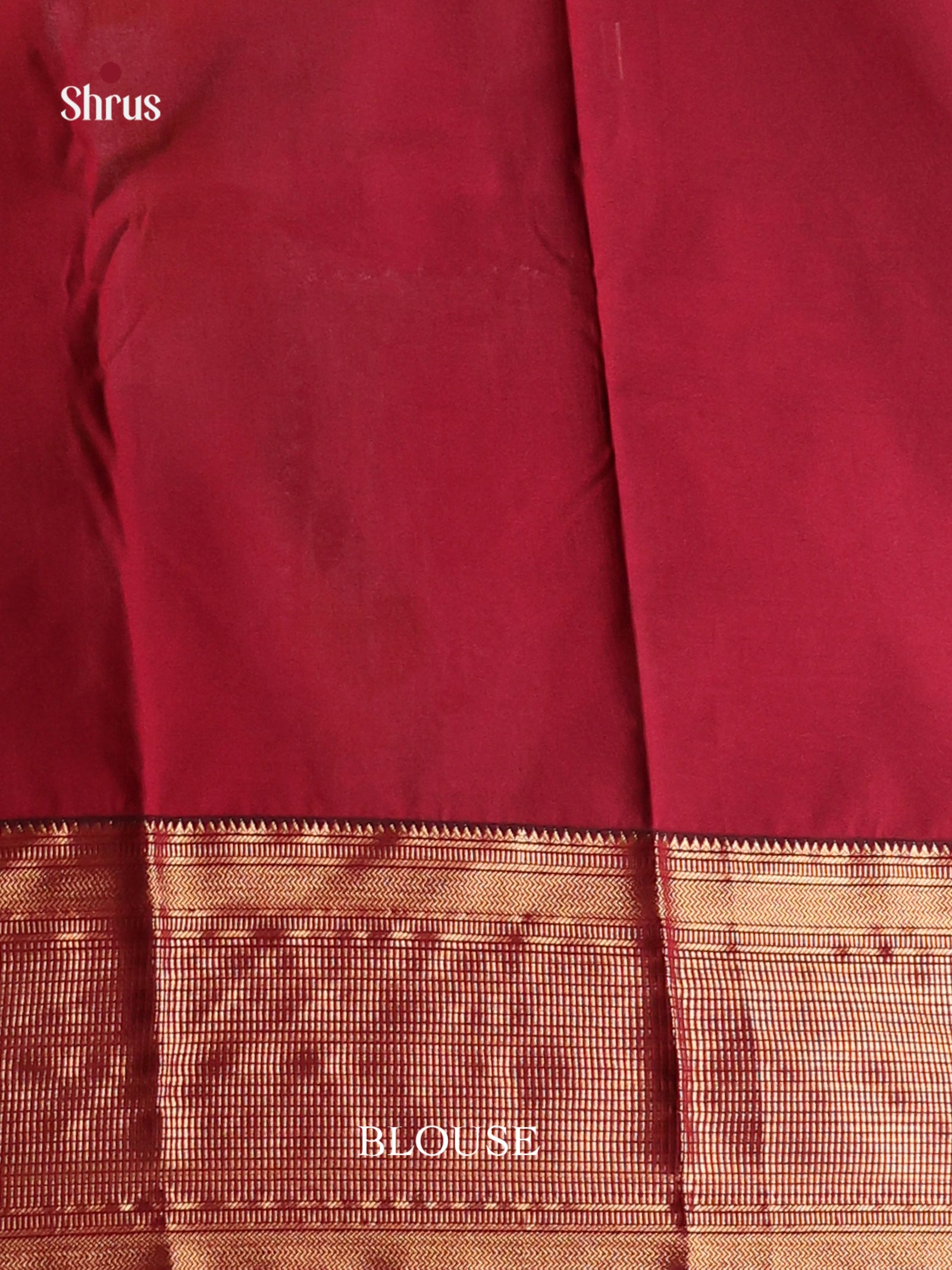 Maroon - Semi Kanchipuram Saree