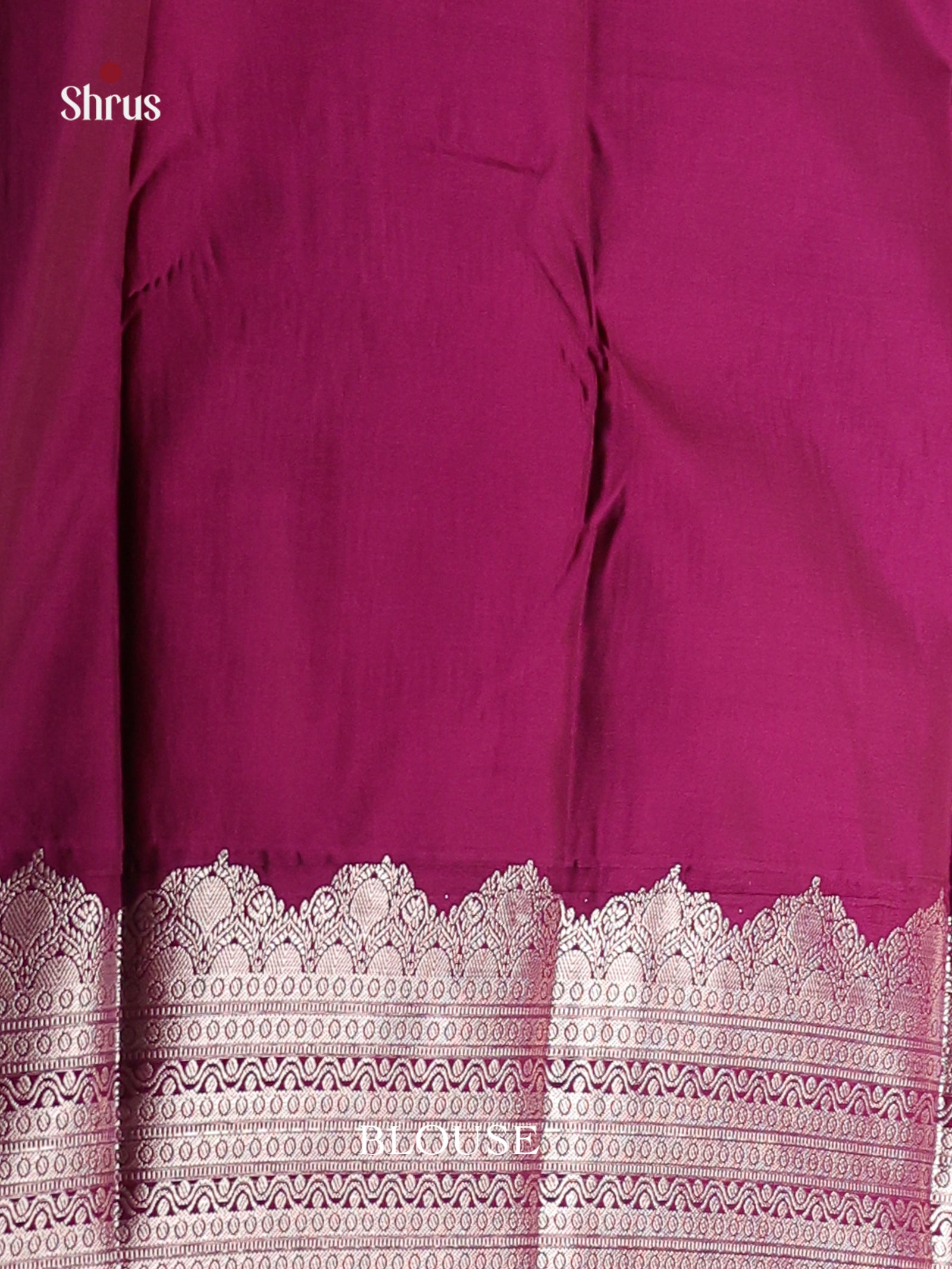 Orange & Purple- Semi Kanchipuram Saree - Shop on Shrus.com
