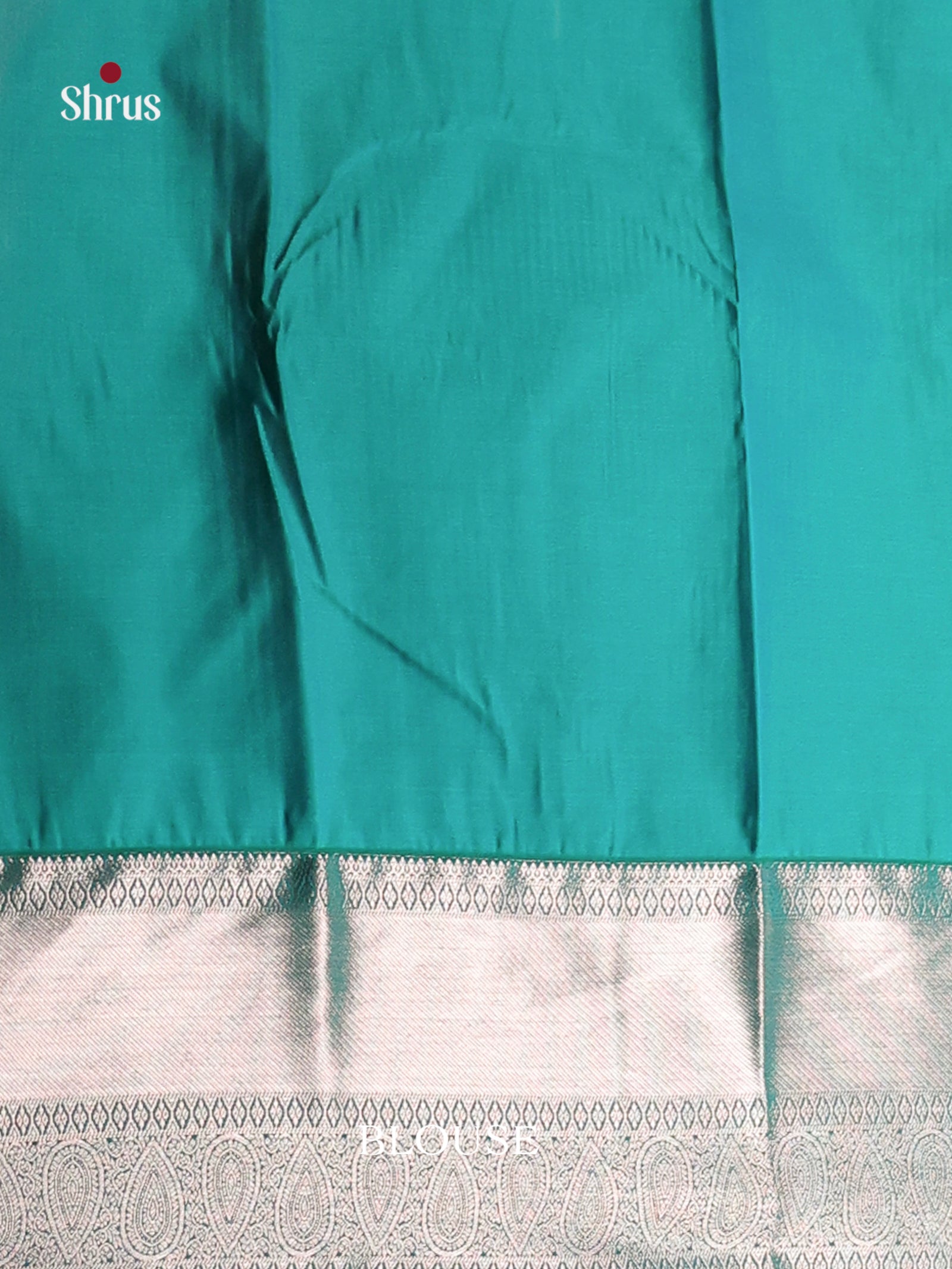 Orangish Pink & green- Semi Kanchipuram Saree - Shop on Shrus.com