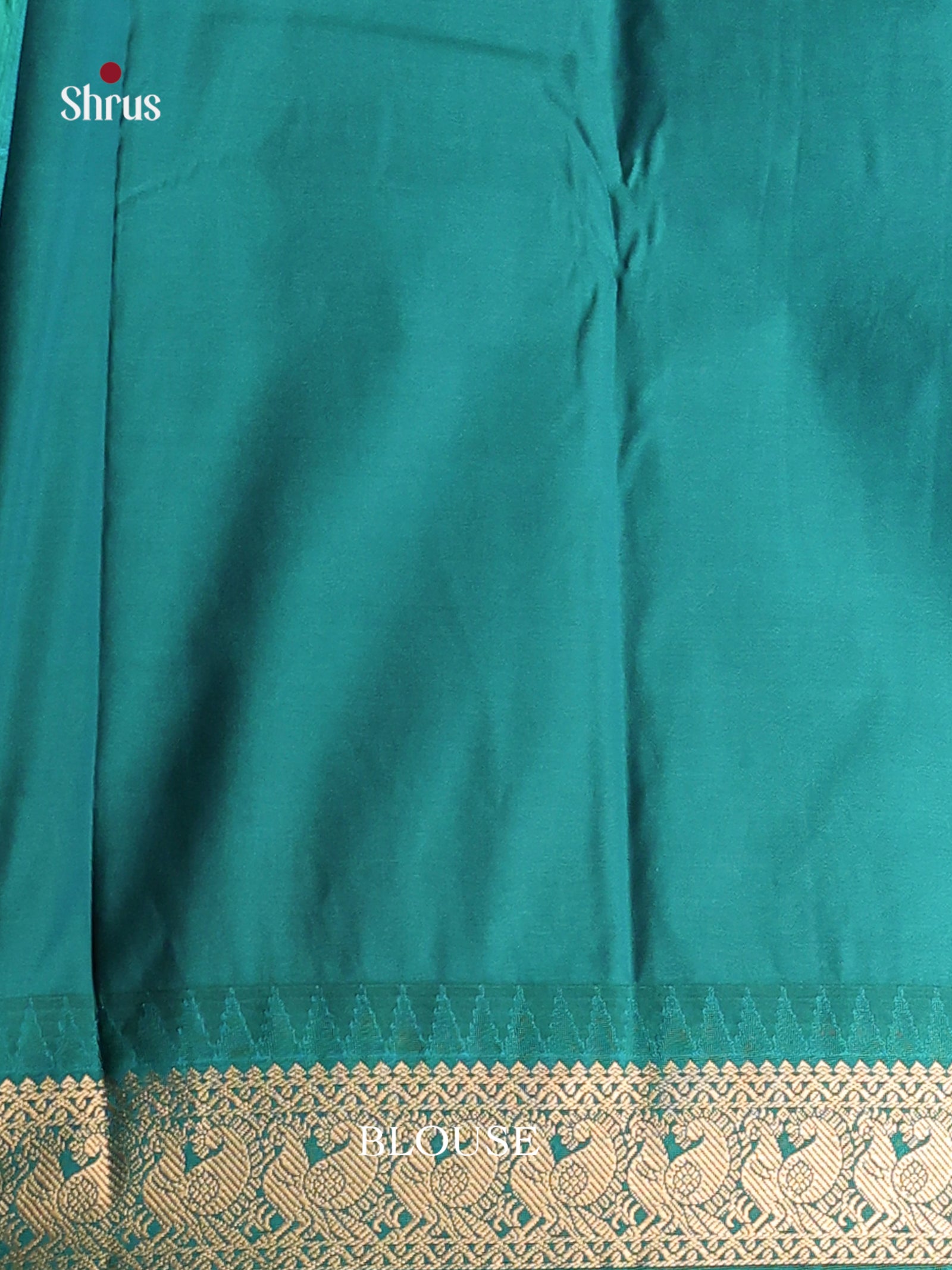 Orange & Green - Semi Kanchipuram Saree - Shop on Shrus.com