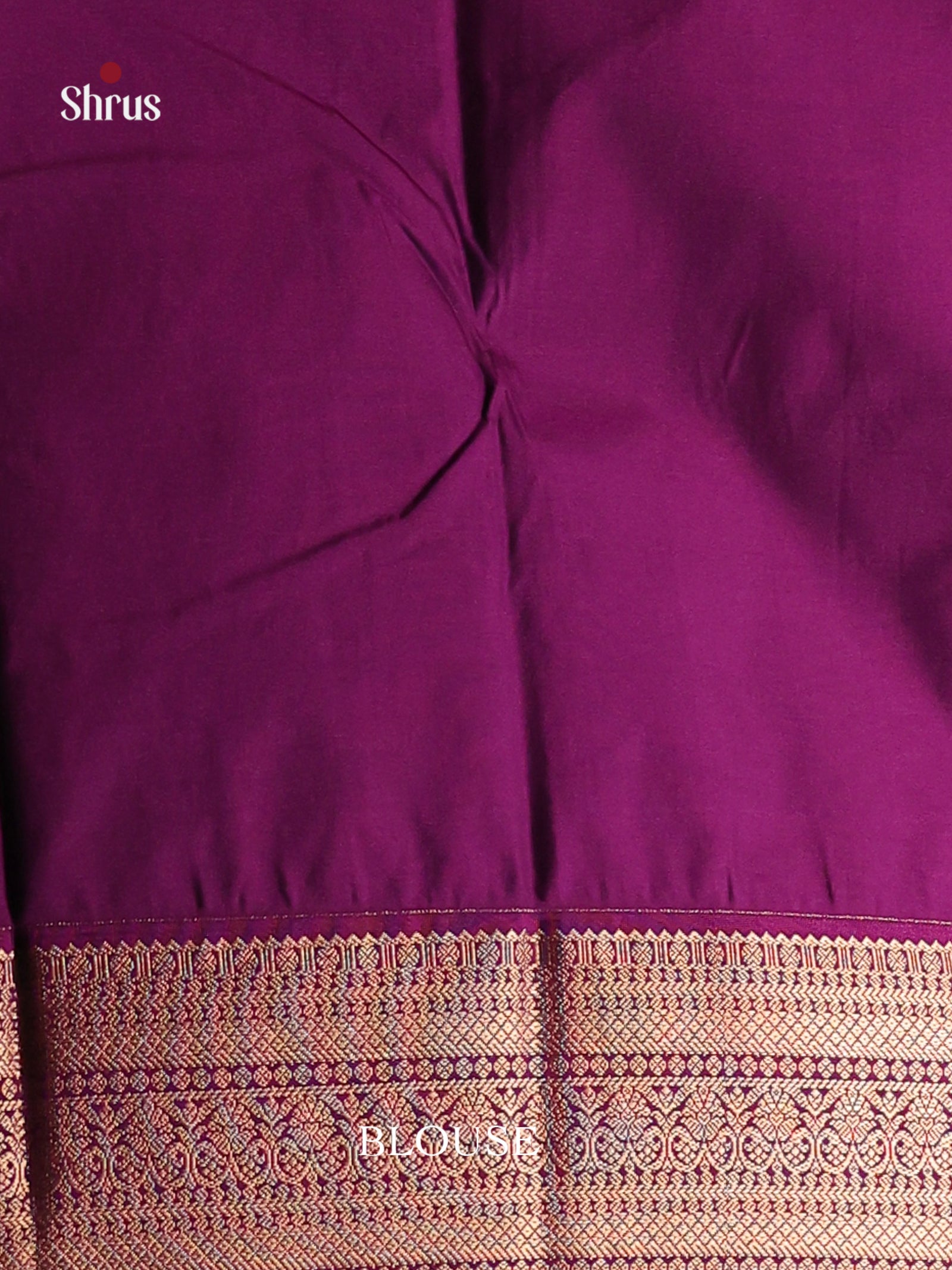 Sky Blue & Purple - Semi Kanchipuram Saree