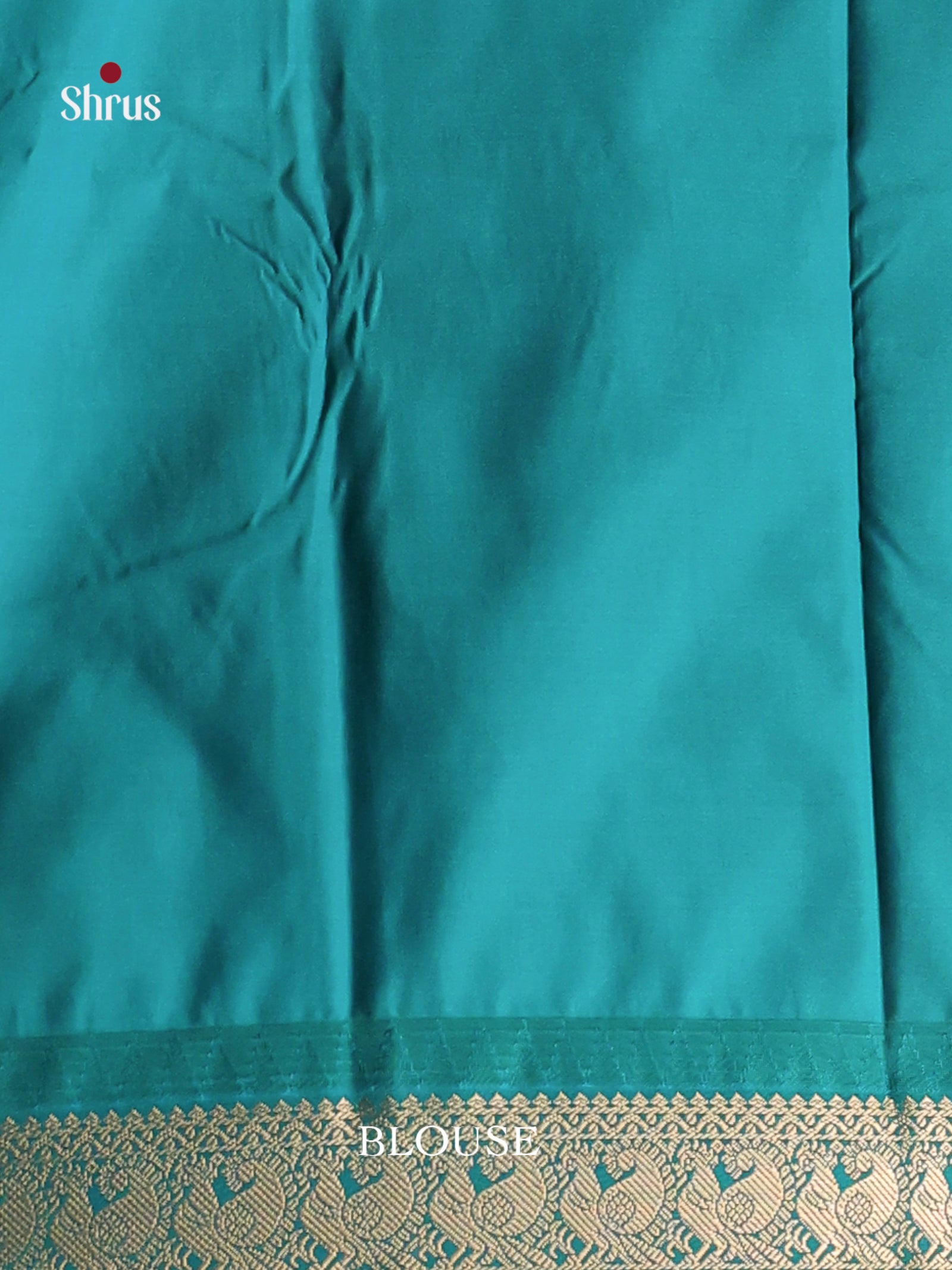 Orange & Green- Semi Kanchipuram Saree - Shop on Shrus.com