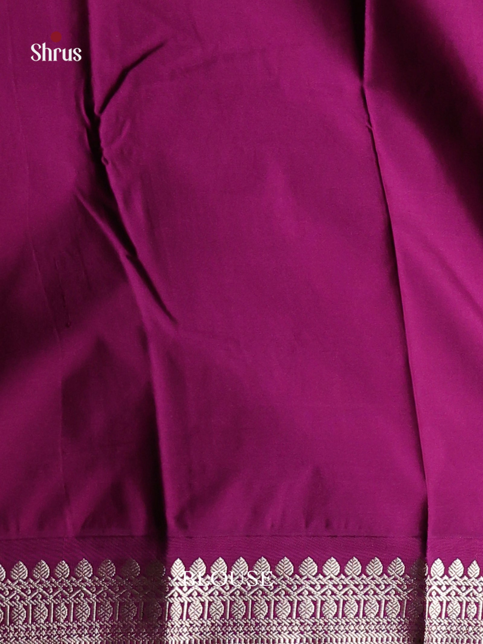 Peach & Purple - Semi Kanchipuram Saree - Shop on Shrus.com