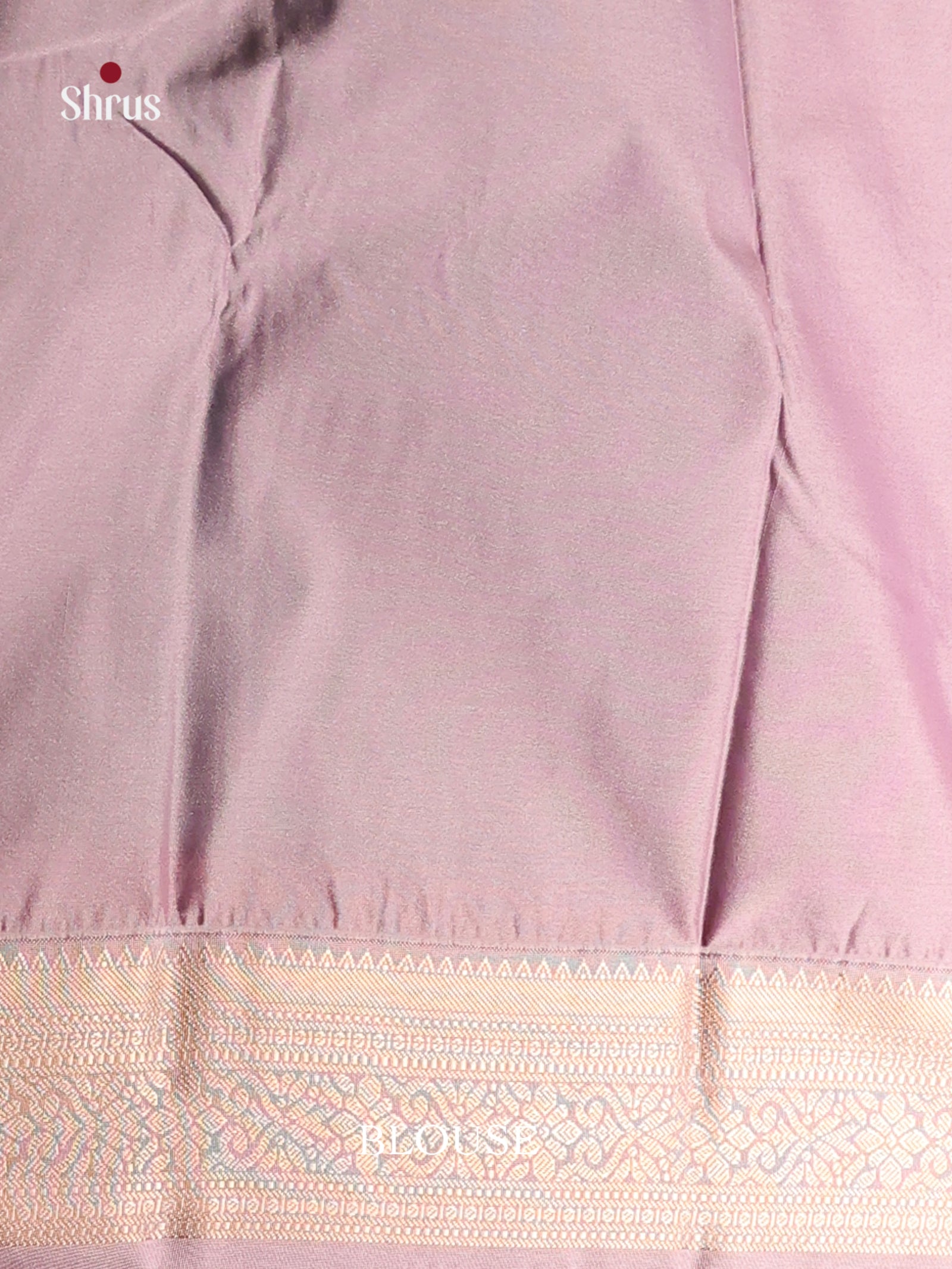 Pastel Blue & Lavender - Semi Kanchipuram Saree