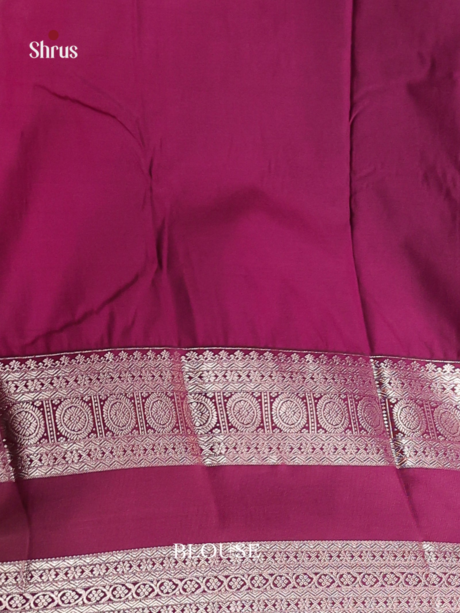 Pink & Purple - Semi Kanchipuram Saree - Shop on Shrus.com