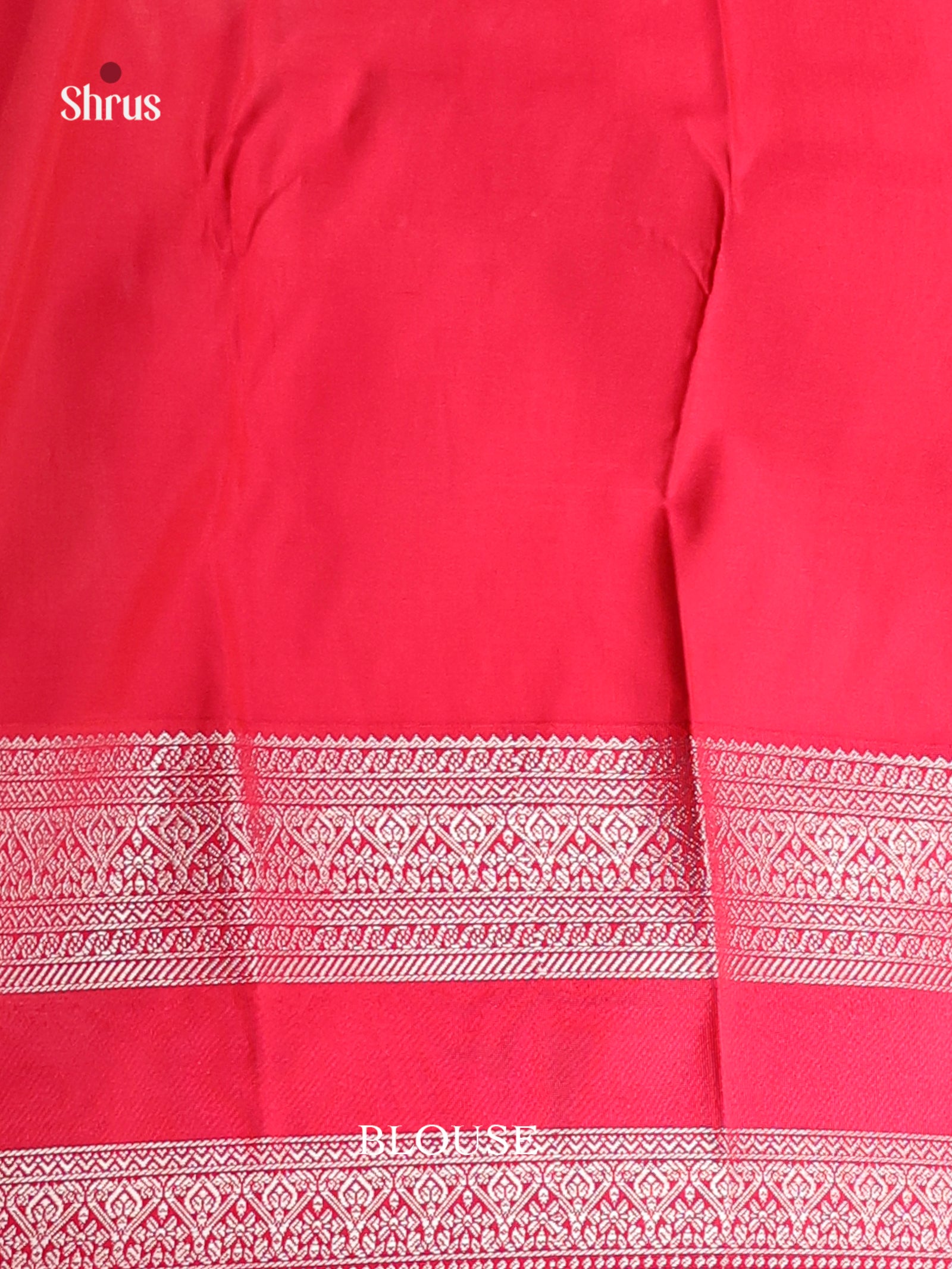 Green & Red - Semi Kanchipuram Saree