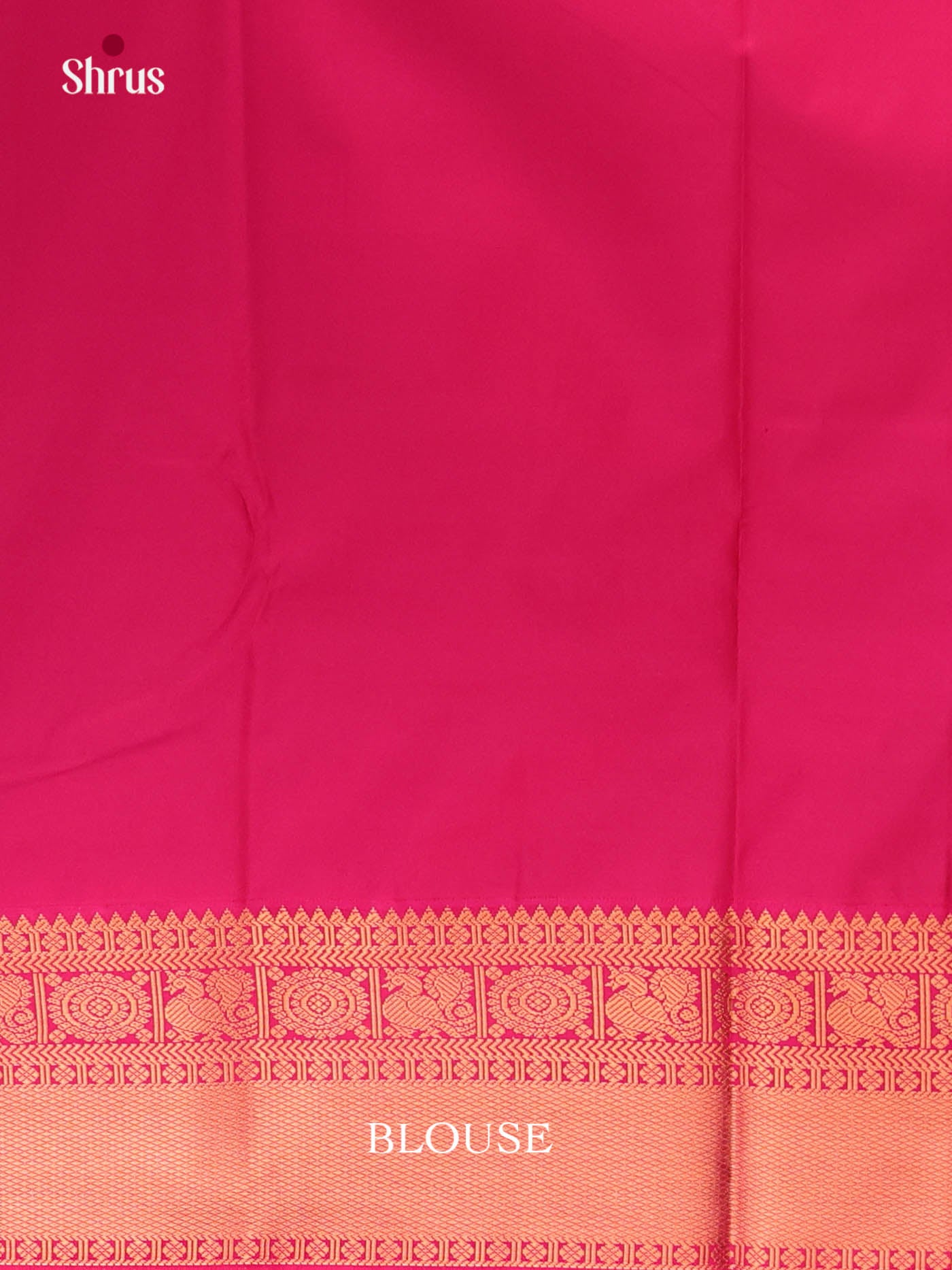 Blue & Pink - Semi Kanchipuram Saree