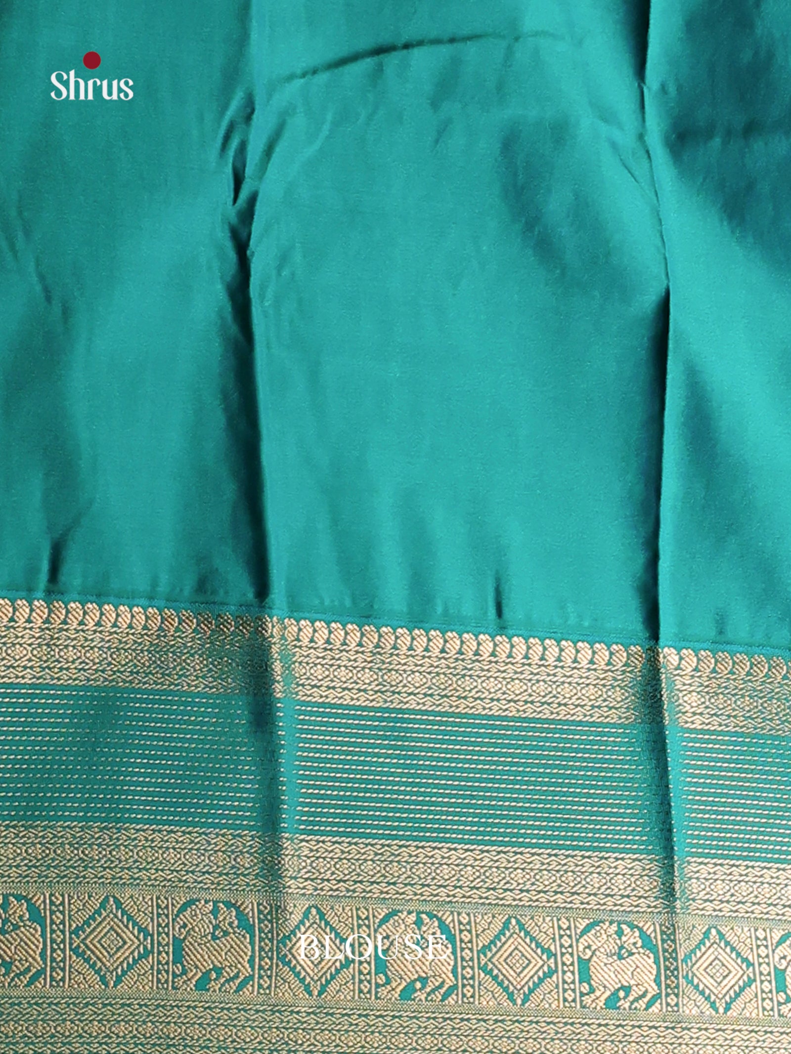 Purple & Green - Semi Kanchipuram Saree - Shop on Shrus.com