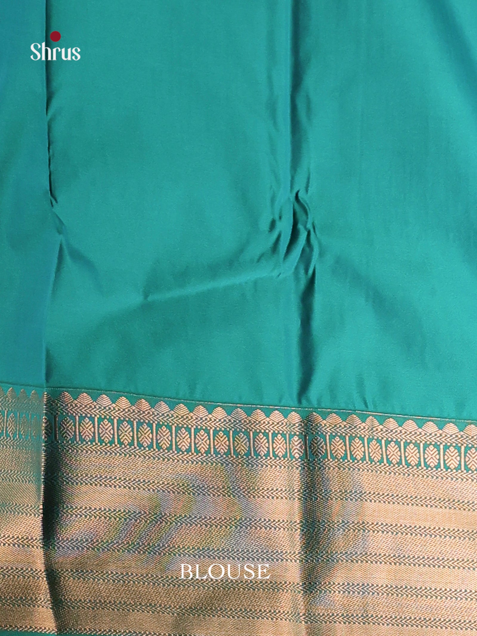 Light Green & Green - Semi Kanchipuram Saree - Shop on Shrus.com