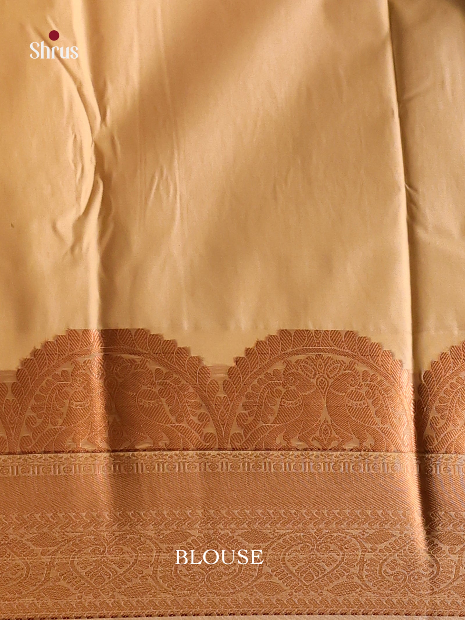 Blue & Cream- Semi Kanchipuram Saree