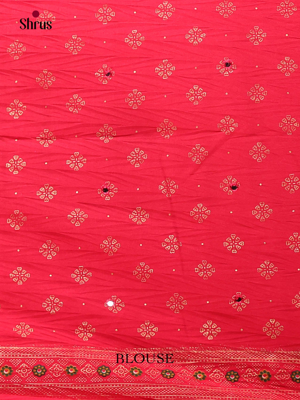 Green & Red- Bandhini Saree