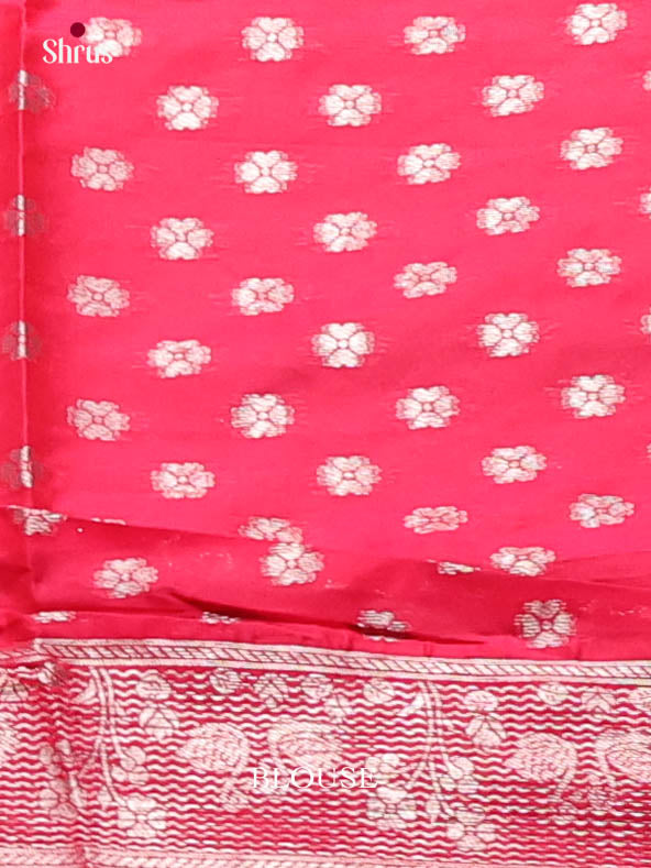 Pink- Semi Softsilk Saree
