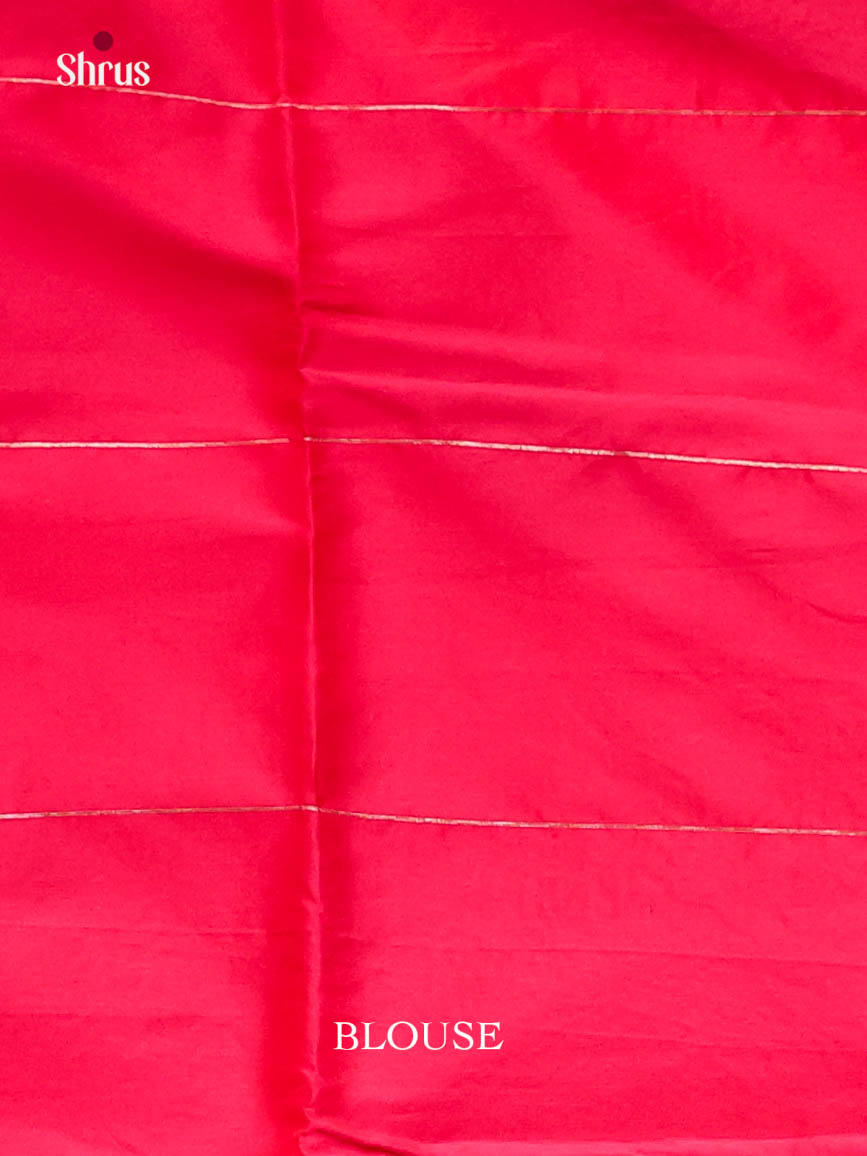 Pink - Semi Softsilk Saree