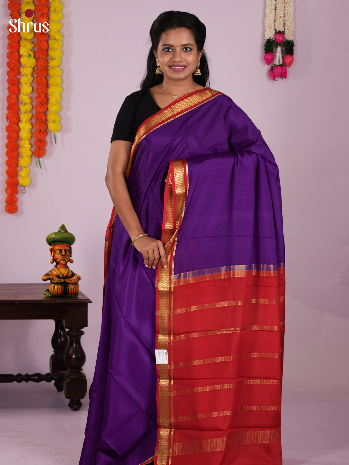 DIS15007 - Mysore Silk Saree - Shop on Shrus.com