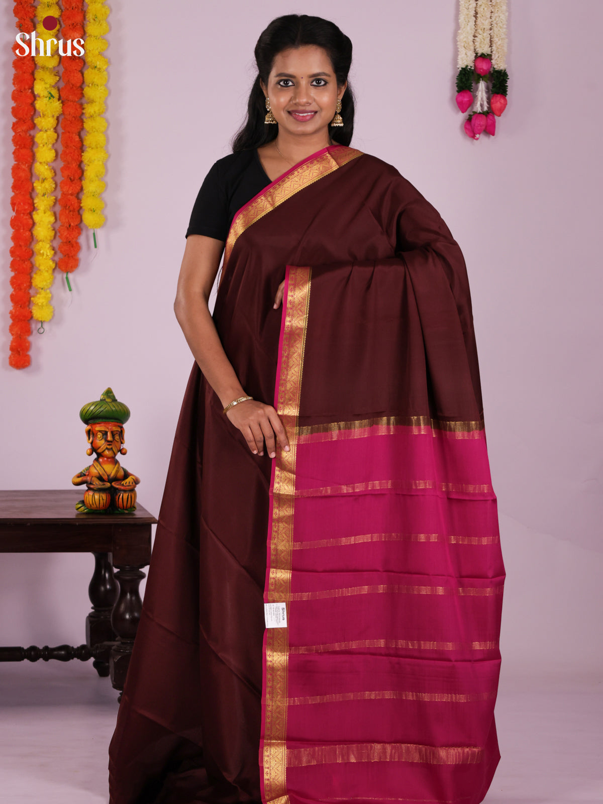 DIS15012 - Mysore Silk Saree - Shop on Shrus.com