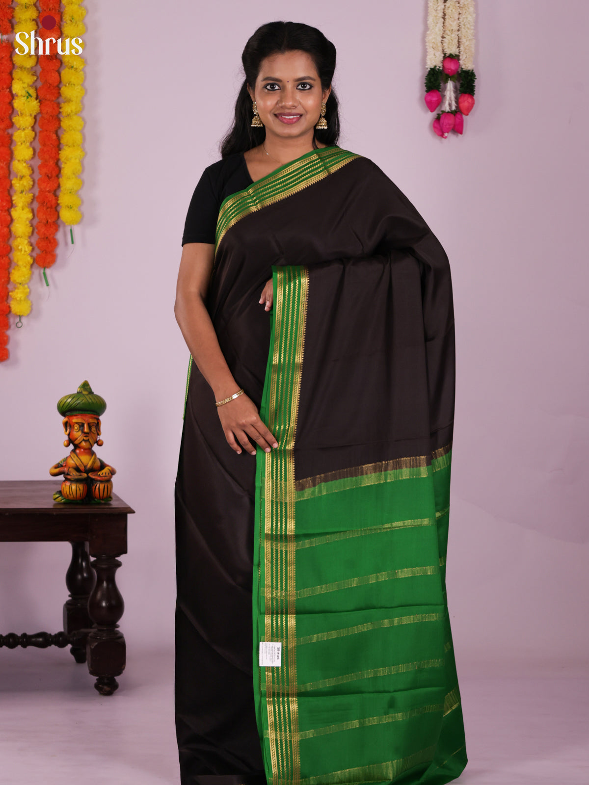 DIS15024 - Mysore Silk Saree - Shop on Shrus.com