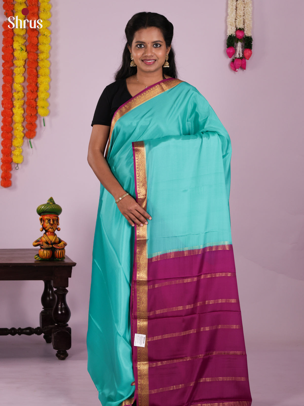 DIS15041 - Mysore Silk Saree - Shop on Shrus.com