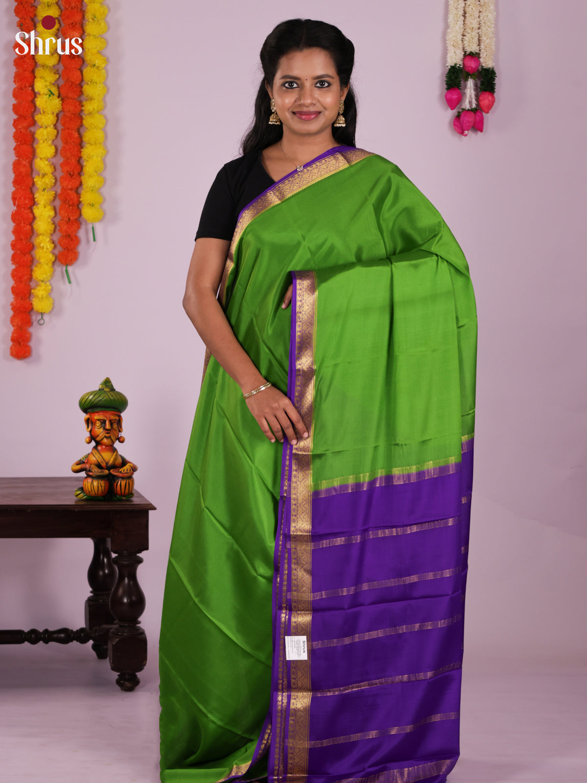 DIS15050 - Mysore Silk Saree - Shop on Shrus.com