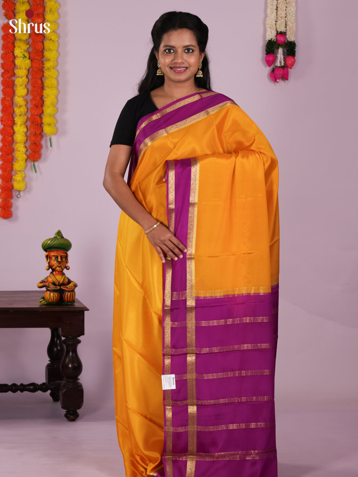 DIS15069 - Mysore Silk Saree - Shop on Shrus.com