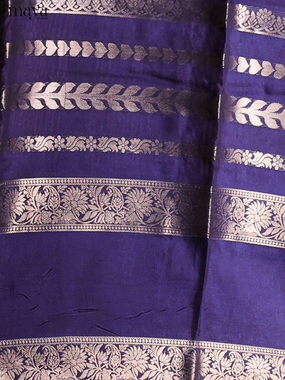Pink & Blue- Semi Crepe Saree