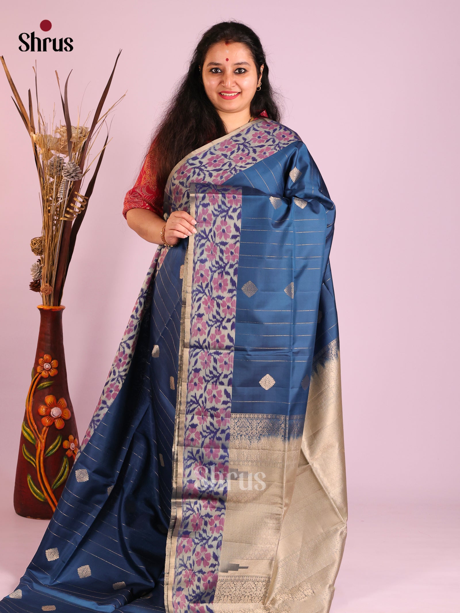 DIS16010 - Soft Silk (HR) Saree - Shop on Shrus.com