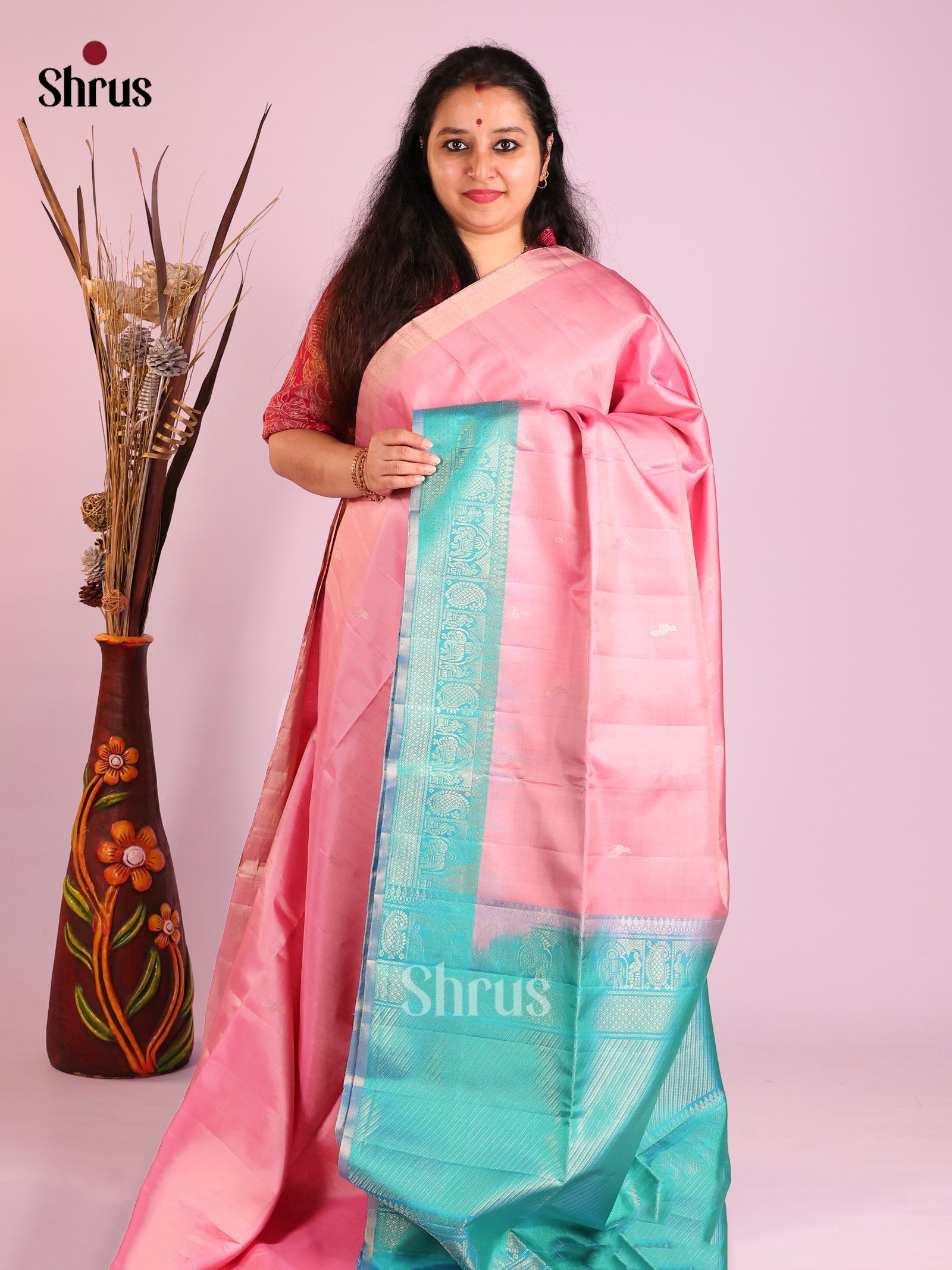 DIS16013 - Soft Silk (HR) Saree - Shop on Shrus.com