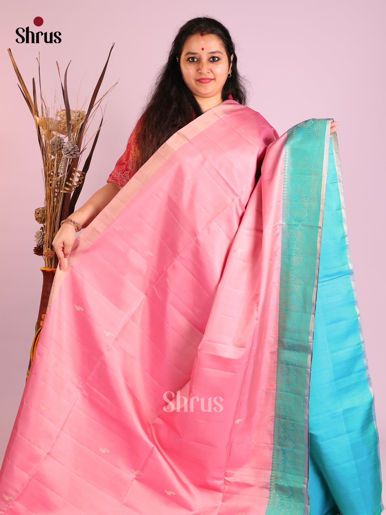 DIS16013 - Soft Silk (HR) Saree - Shop on Shrus.com