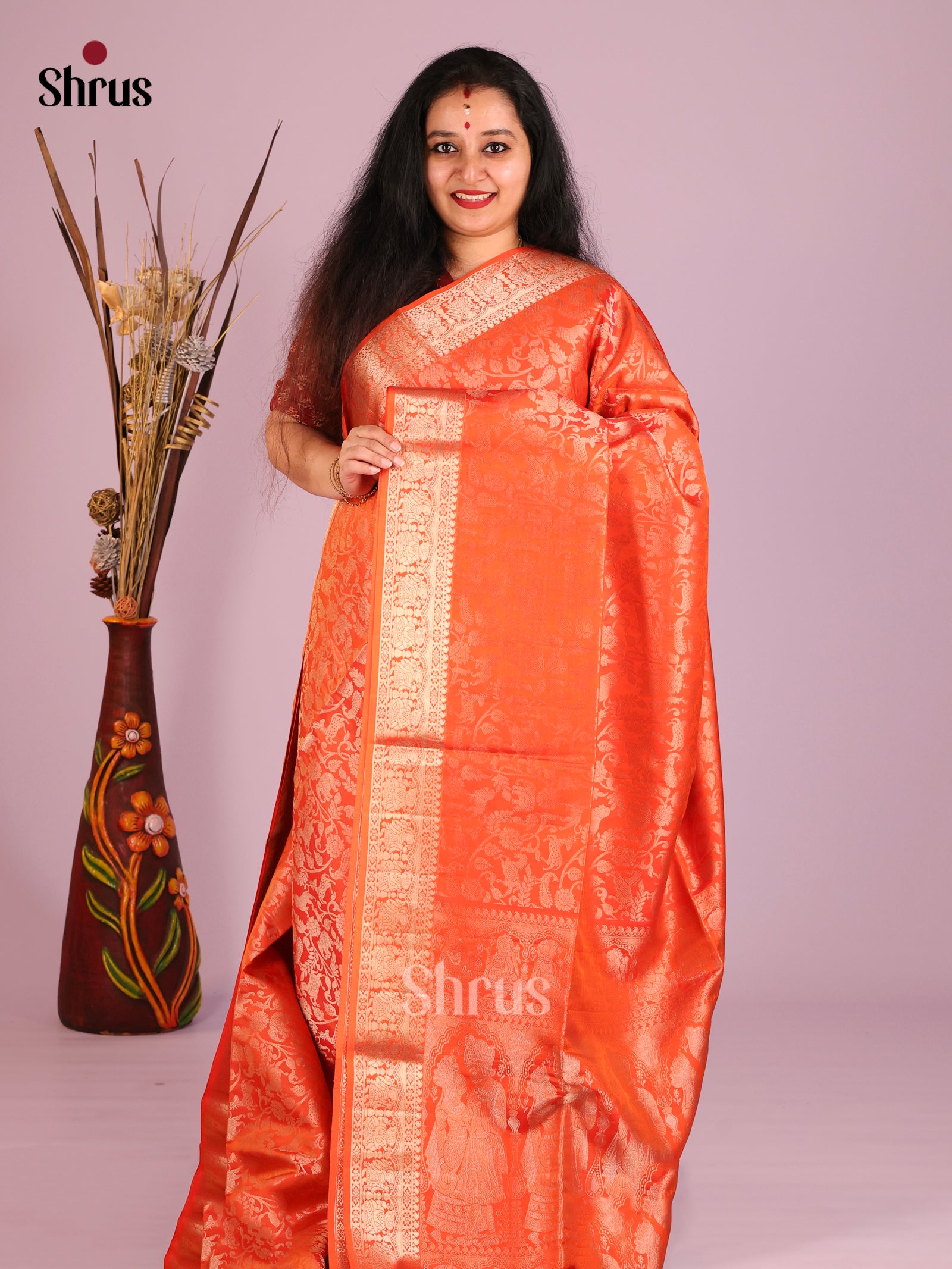 DIS16060 - Soft Silk (HR) Saree - Shop on Shrus.com