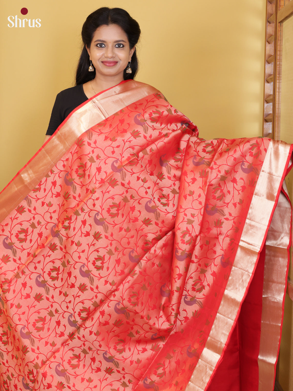 DIS16082 - Soft Silk (HR) Saree - Shop on Shrus.com