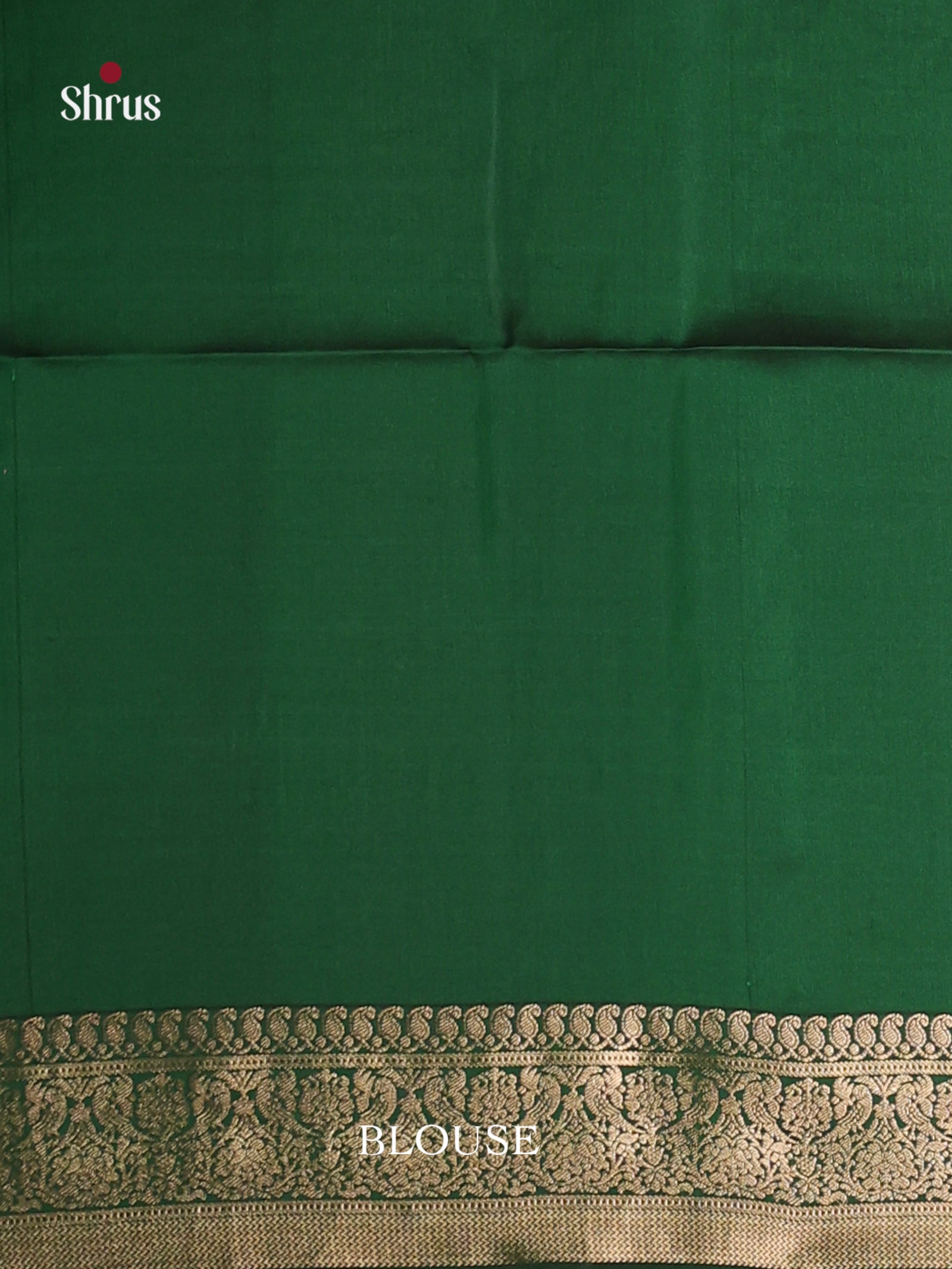 Enchanting Green Soft Silk Saree with gold floral nestling brocade & Meenakari Detailing 2