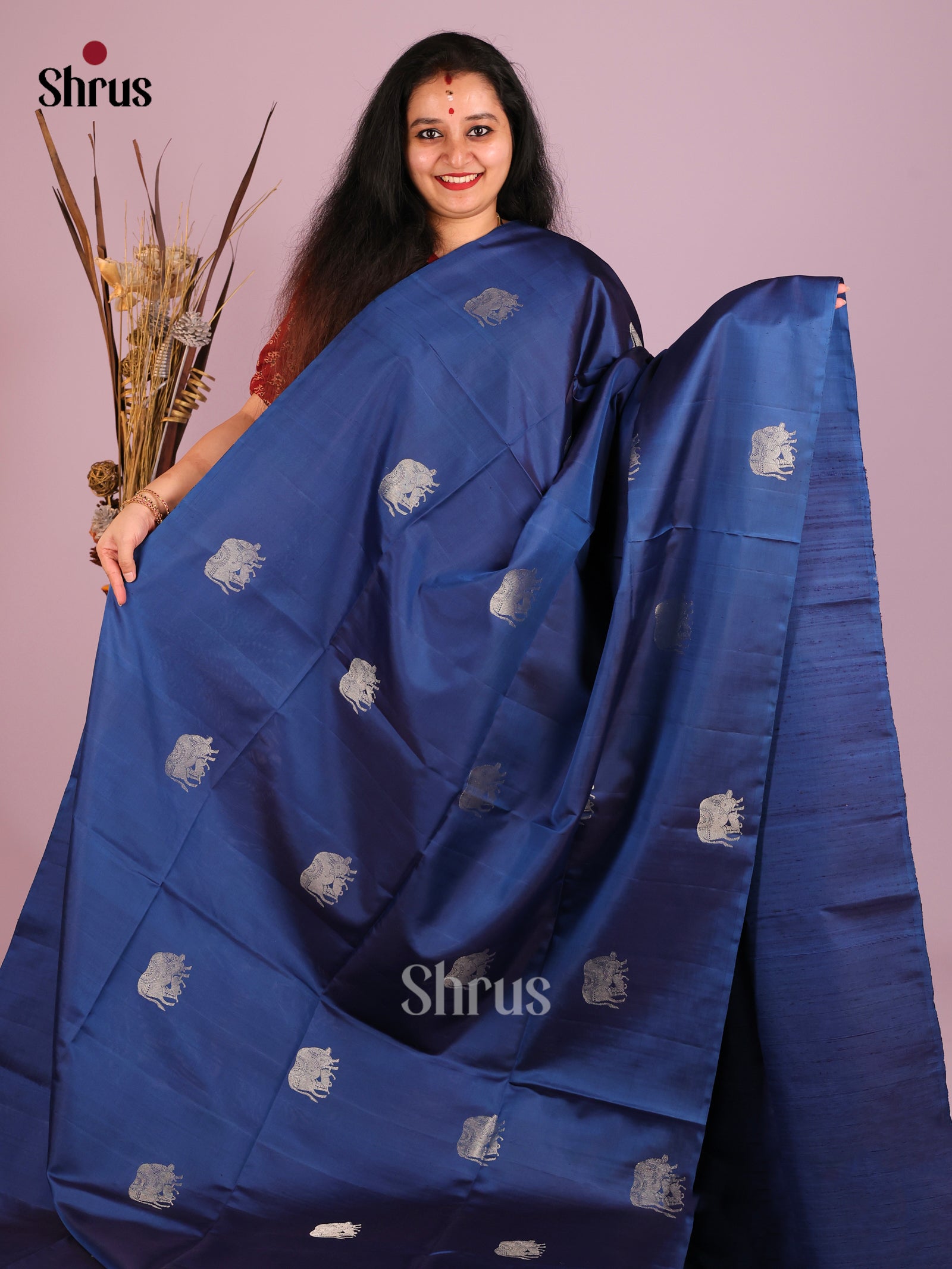 DIS16094 - Soft Silk (HR) Saree - Shop on Shrus.com