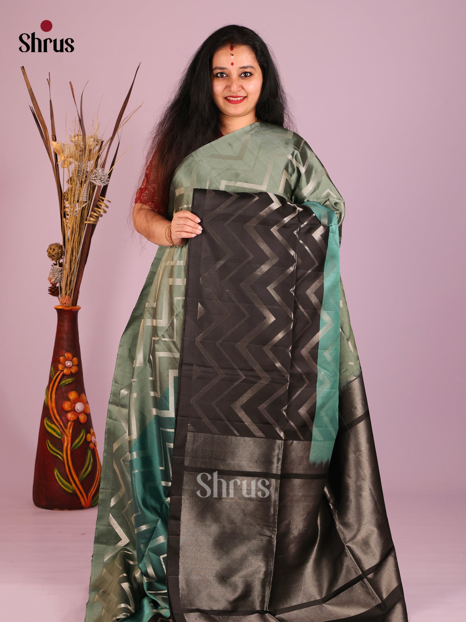 DIS16099 - Soft Silk (HR) Saree - Shop on Shrus.com