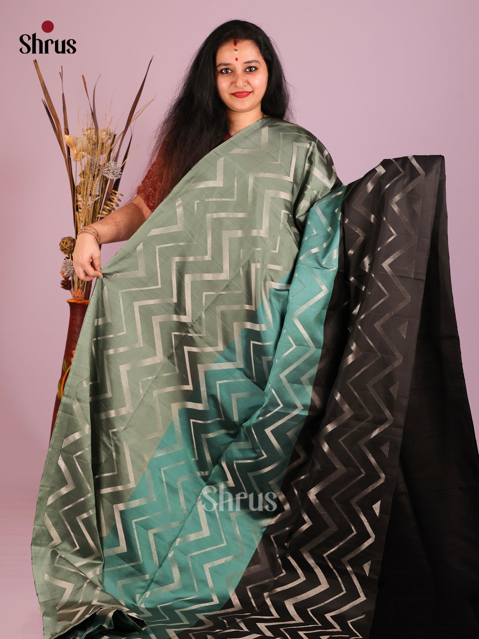 DIS16099 - Soft Silk (HR) Saree - Shop on Shrus.com