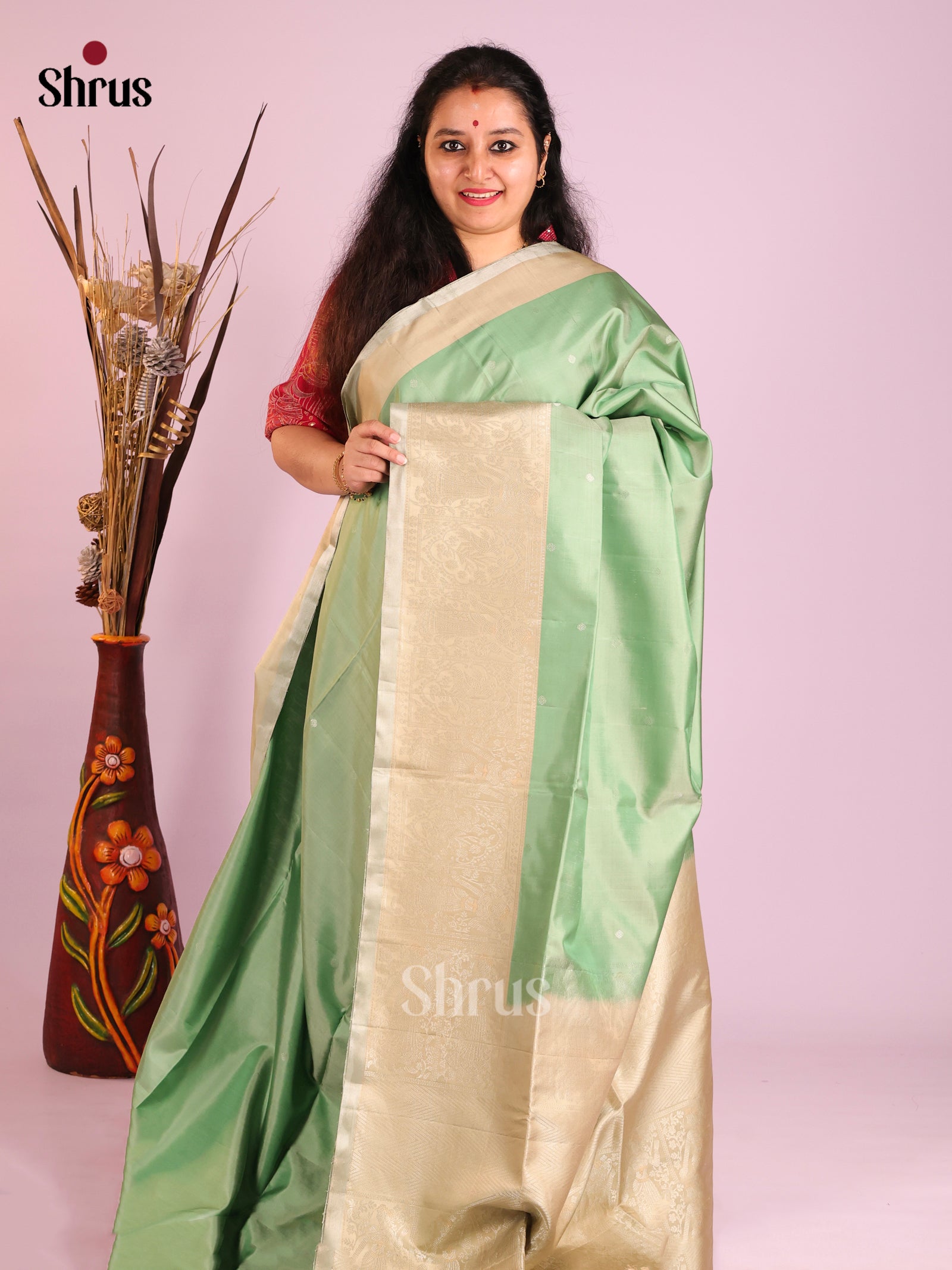 DIS16107 - Soft Silk (HR) Saree - Shop on Shrus.com
