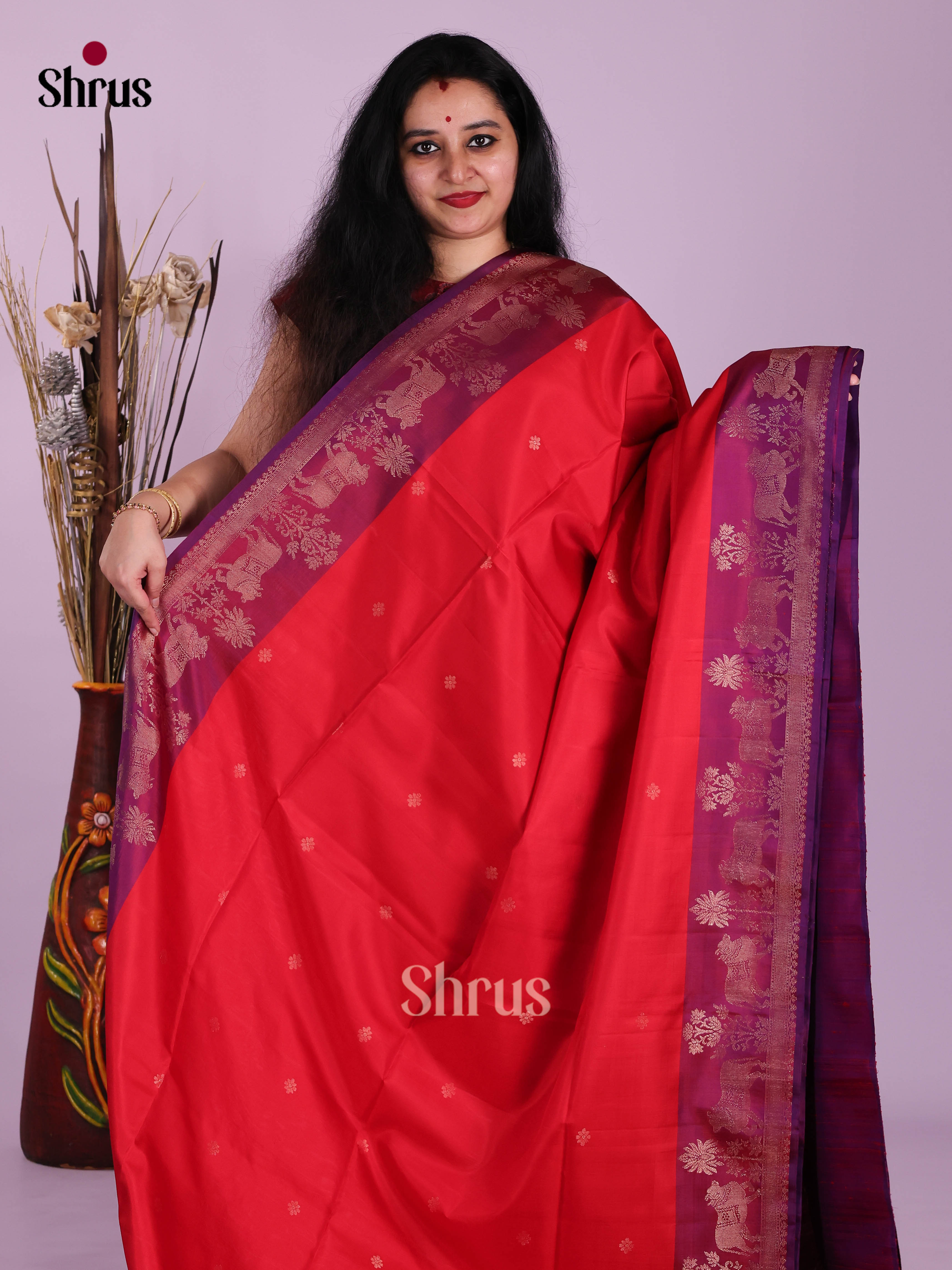 DIS16113 - Soft Silk (HR) Saree