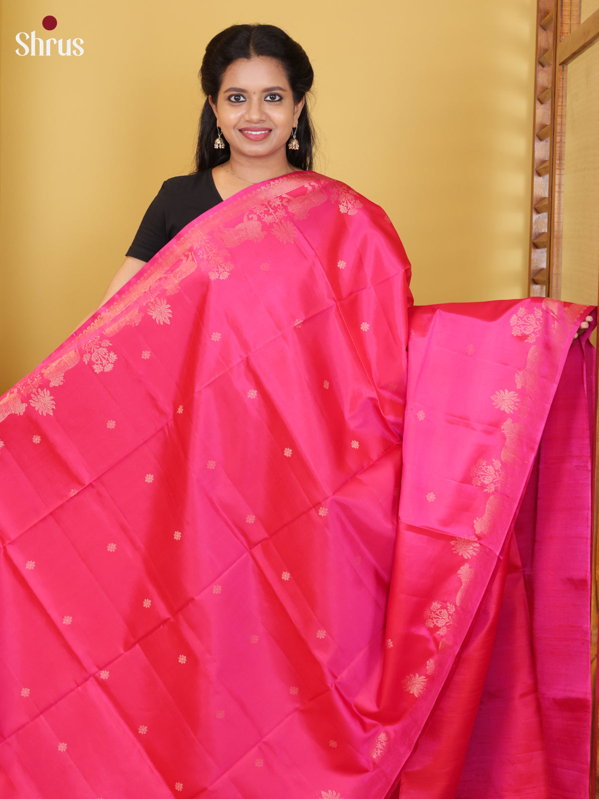 DIS16114 - Soft Silk (HR) Saree - Shop on Shrus.com