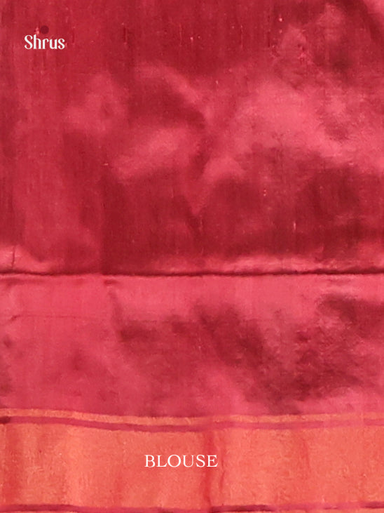 DIS16189 - Ikkat Silk Saree