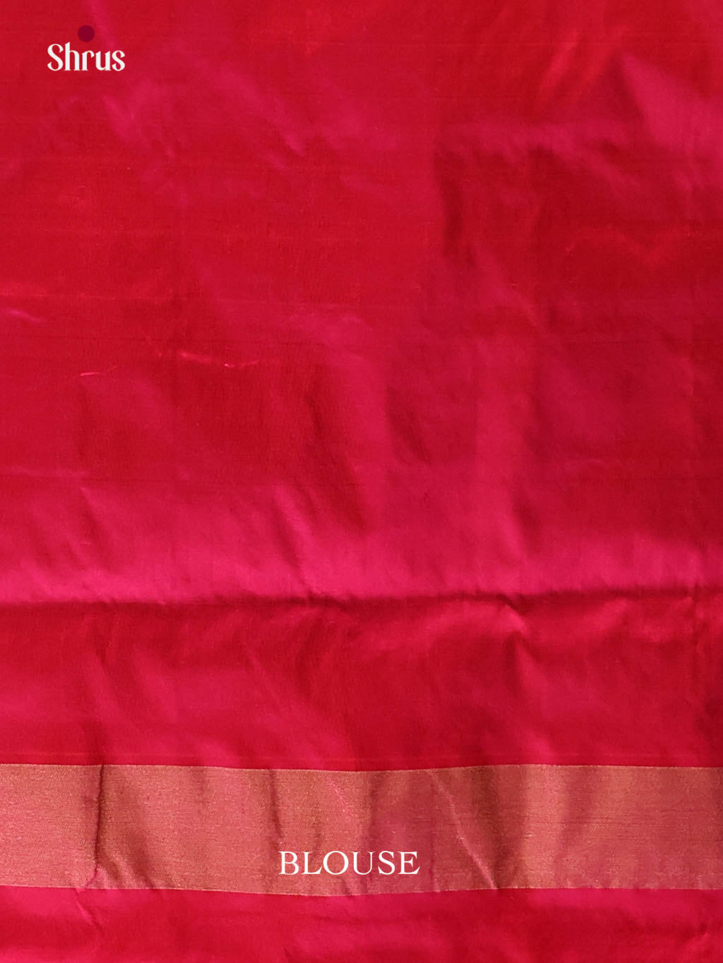 Blue & Red - Ikkat Silk Saree