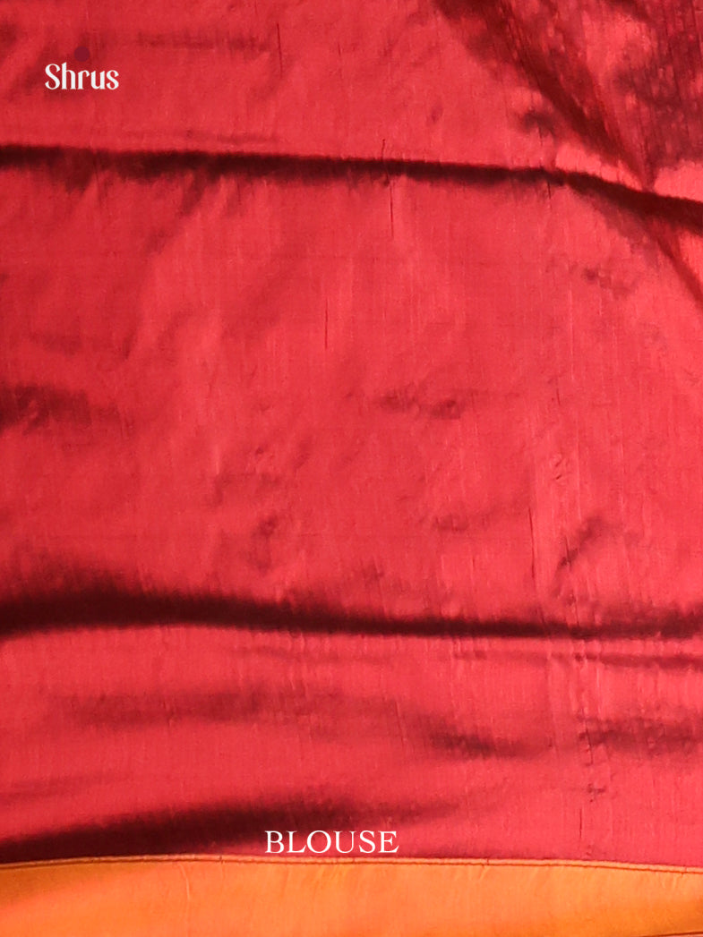 DIS16218 - Ikkat Silk Saree