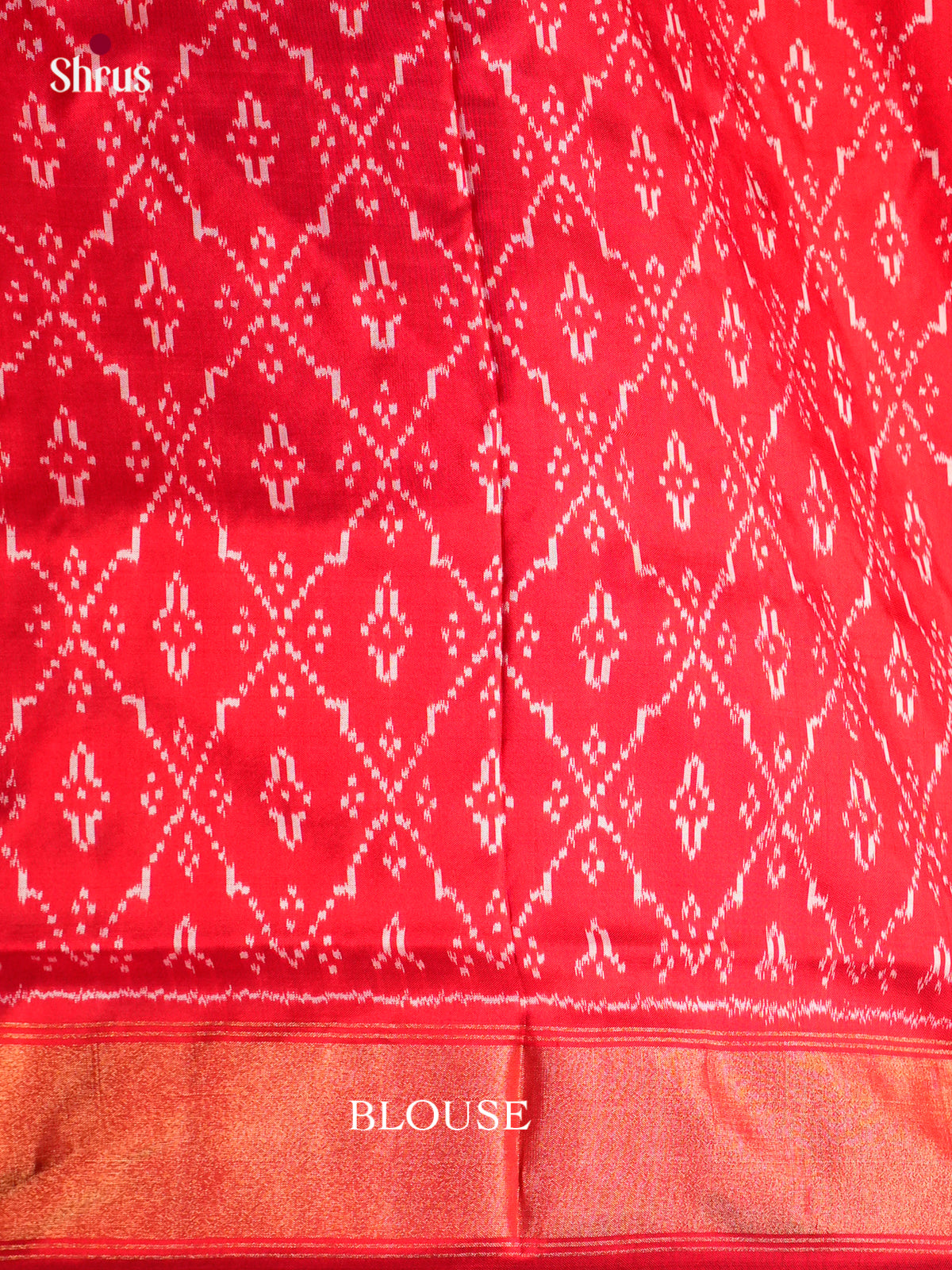 DIS16239 - Ikkat Silk Saree - Shop on Shrus.com