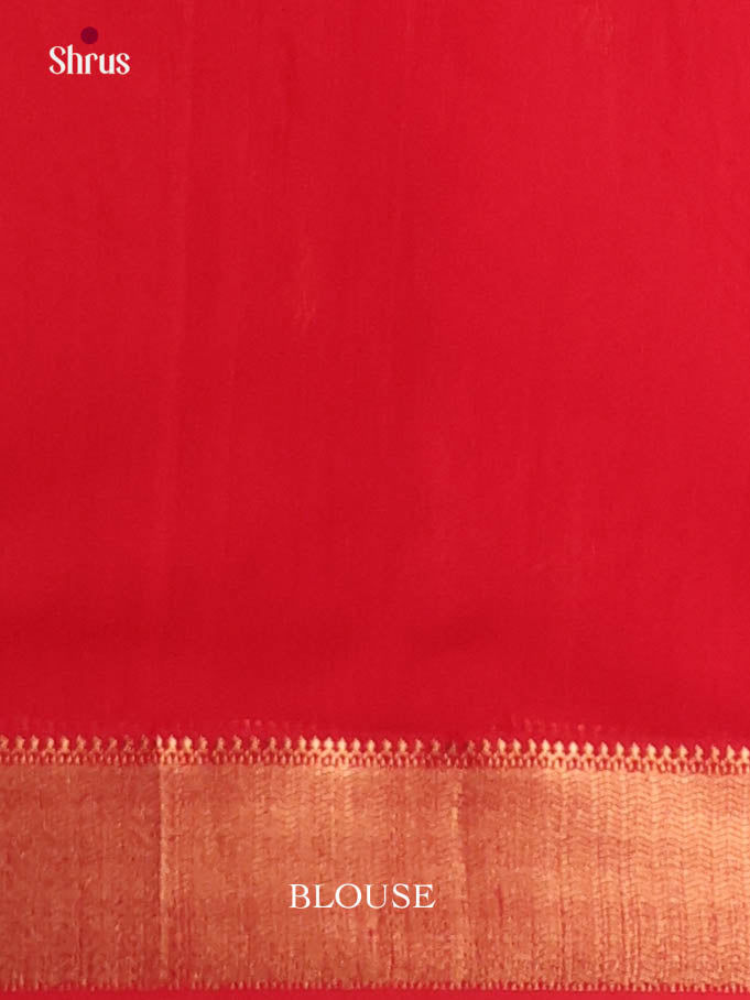 Red(Single Tone)- Maheshwari silkcotton Saree