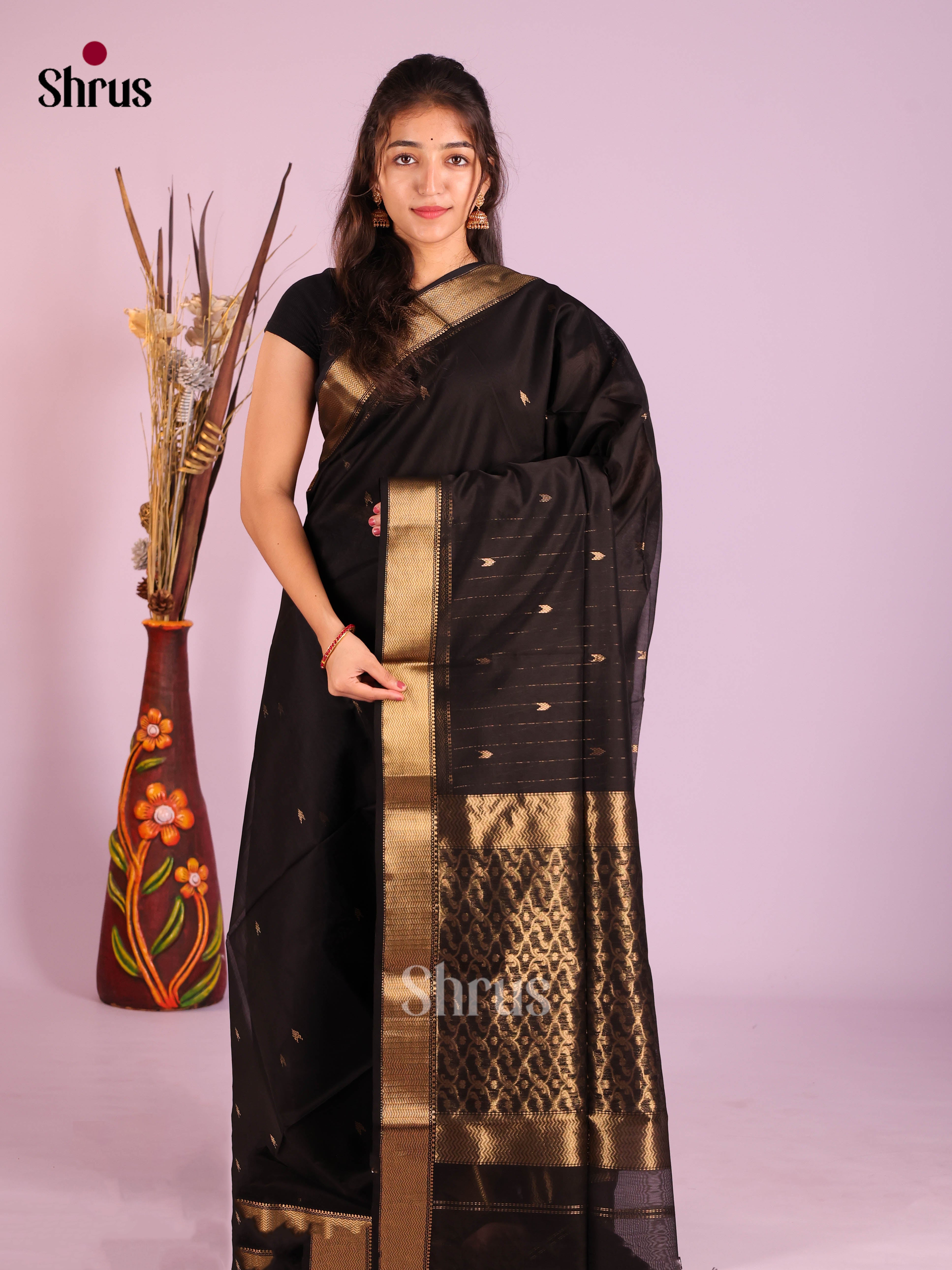 DIS16325 - Maheshwari silkcotton Saree - Shop on Shrus.com