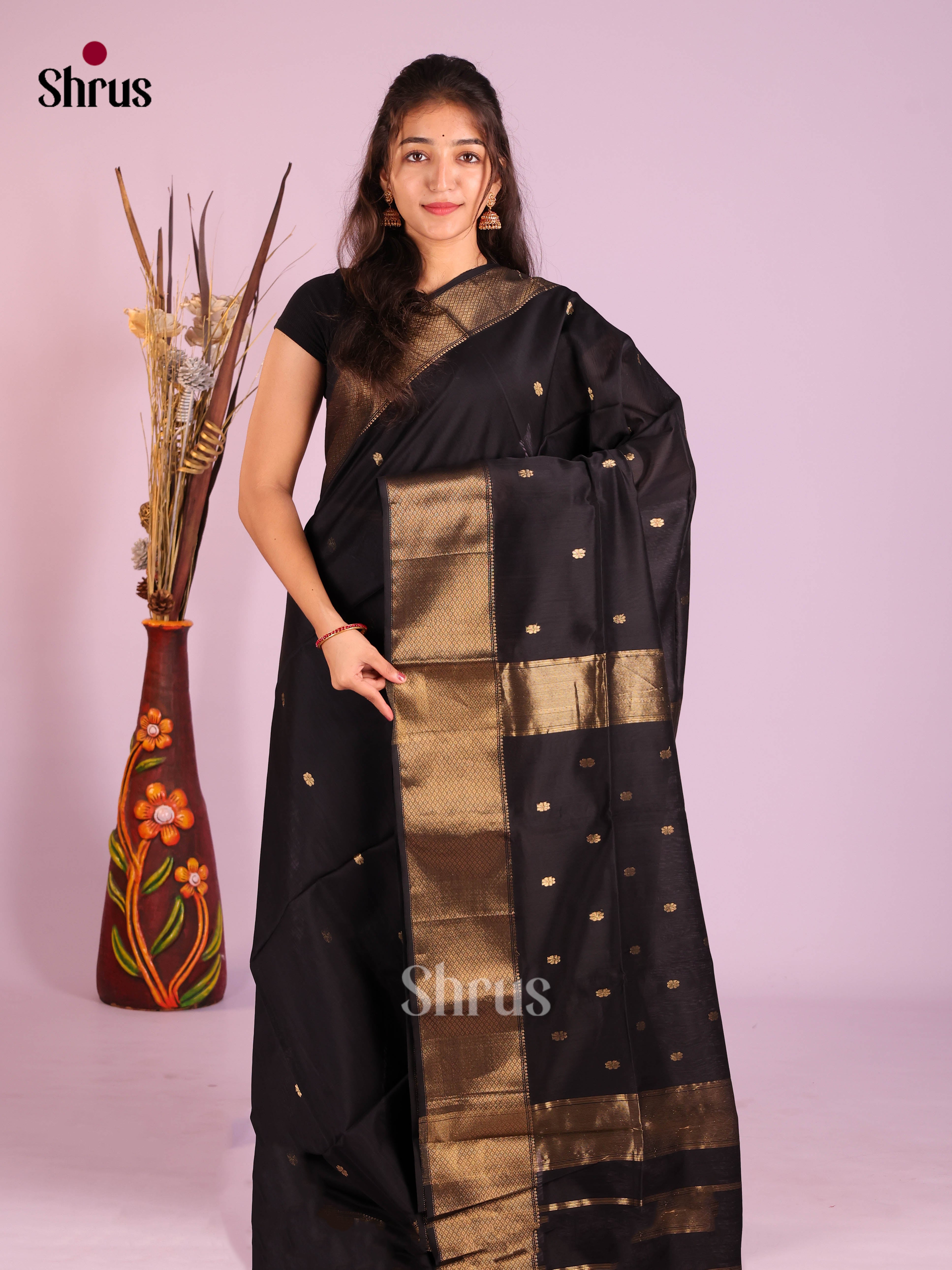 DIS16360 - Maheshwari silkcotton Saree - Shop on Shrus.com