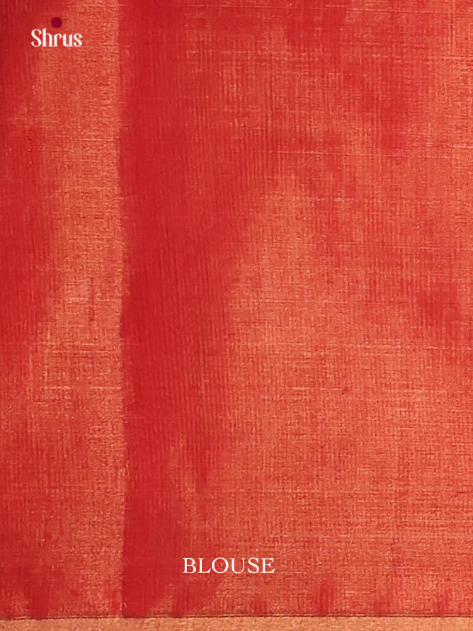 Red(Single Tone) - Maheshwari silkcotton Saree