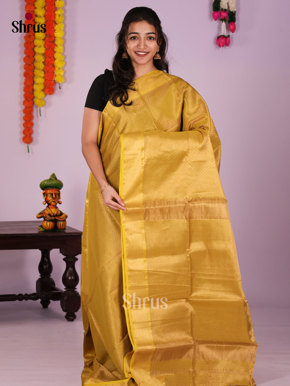 DIS16445 - Maheshwari silkcotton Saree - Shop on Shrus.com