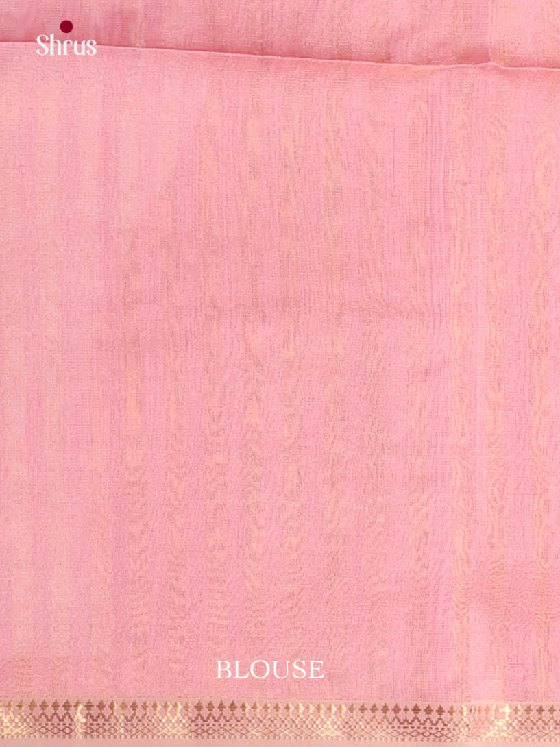 Pink(Single Tone) - Maheshwari silkcotton Saree - Shop on Shrus.com