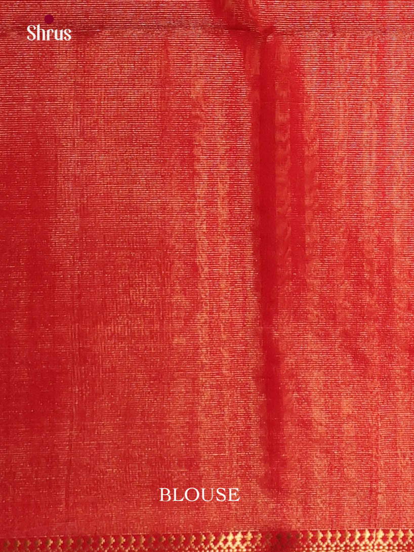 Red(Single Tone)- Maheshwari silkcotton Saree